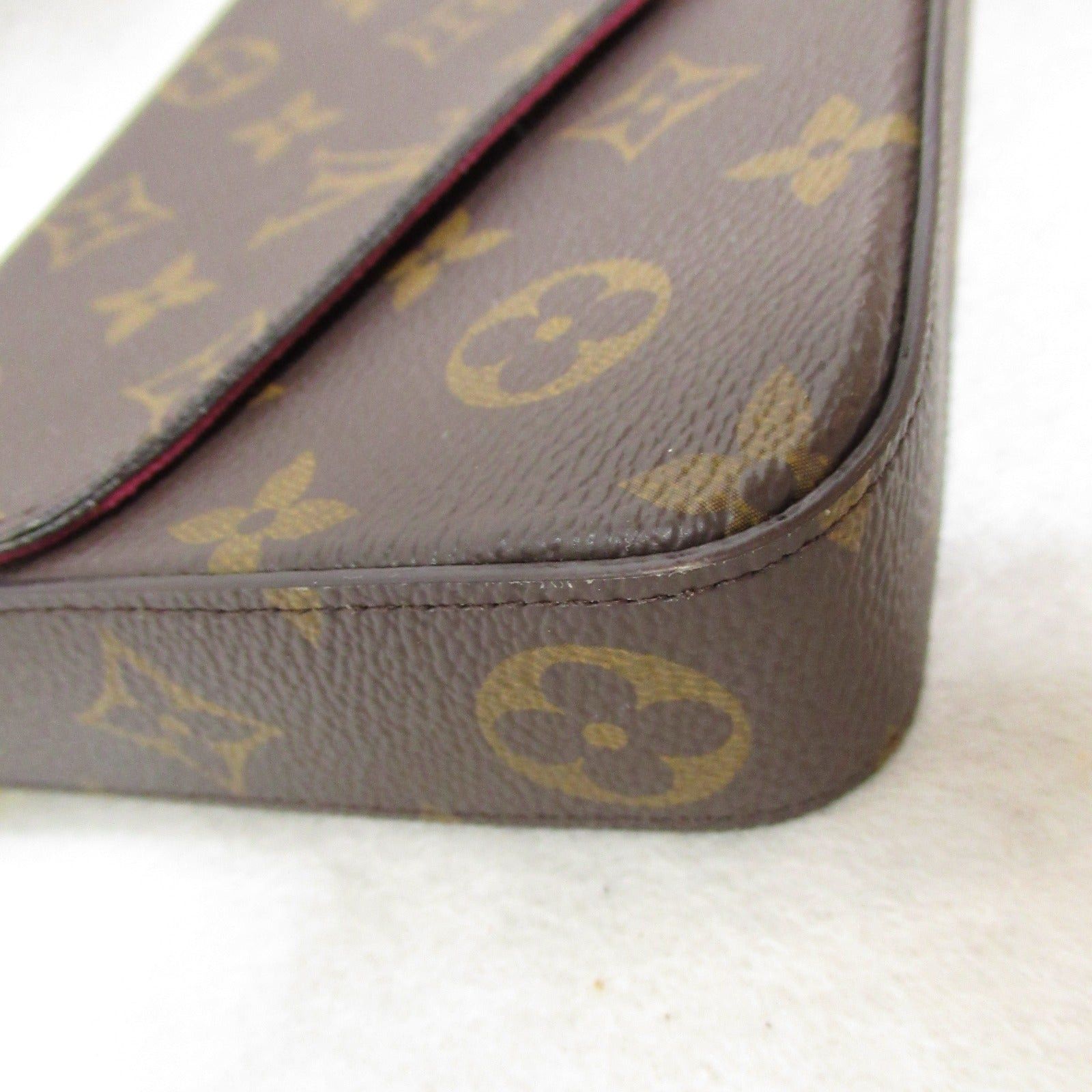 Louis Vuitton Louis Vuitton Pochette Felicie Shoulder Bag Coated Canvas Monogram Brown Size ONE SIZE - 10 Thumbnail