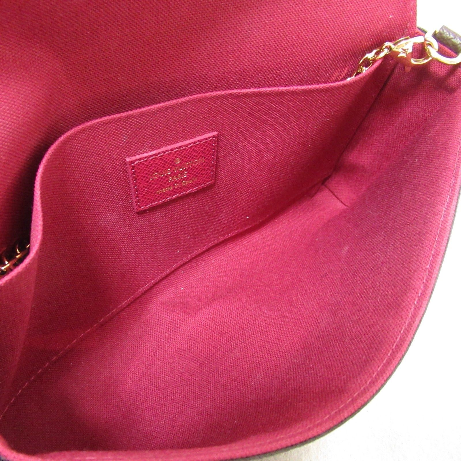 Louis Vuitton Louis Vuitton Pochette Felicie Shoulder Bag Coated Canvas Monogram Brown Size ONE SIZE - 6 Thumbnail