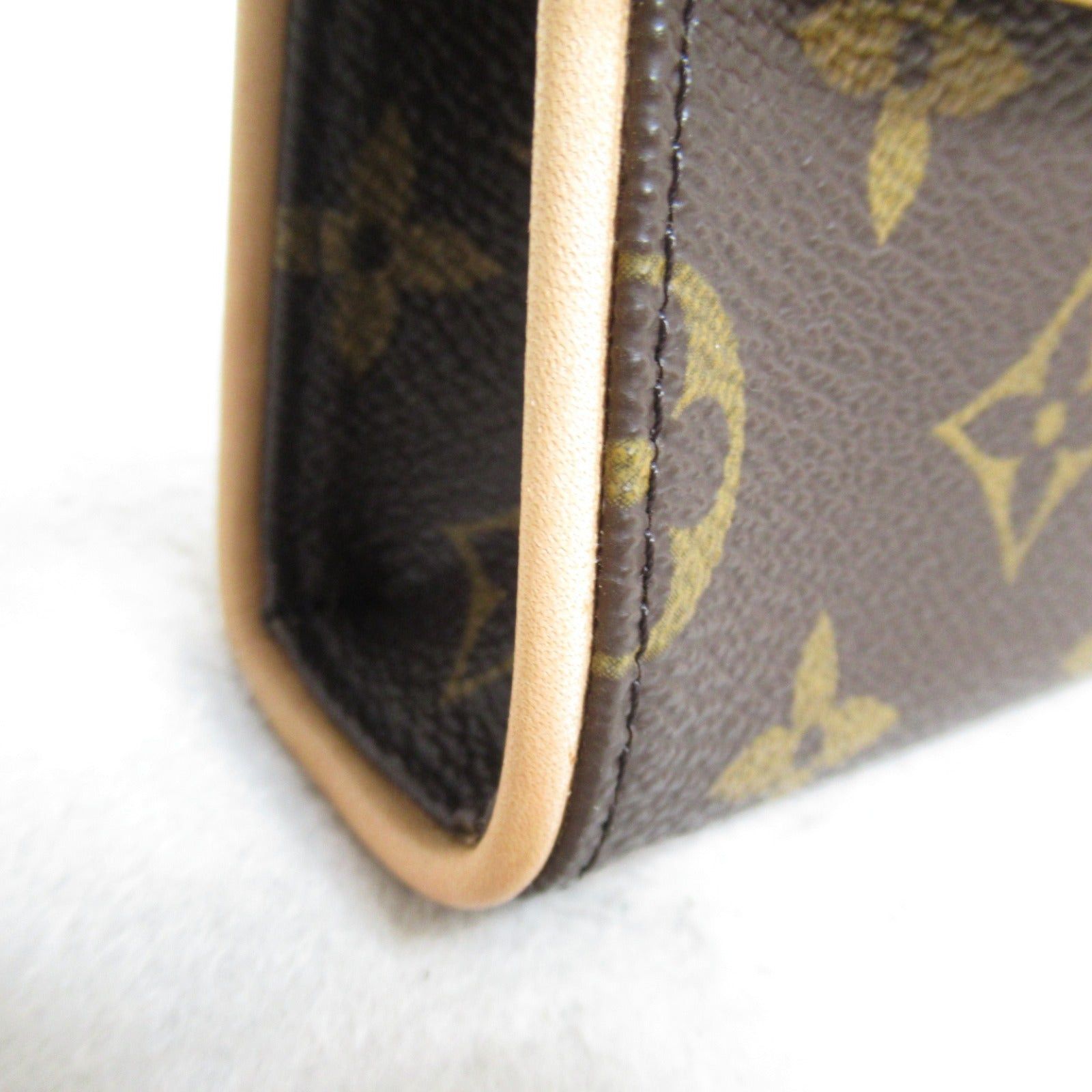 Louis Vuitton Louis Vuitton Pochette Florentine Waist Bag Body Coated Canvas Monogram Brown Size ONE SIZE - 10 Thumbnail