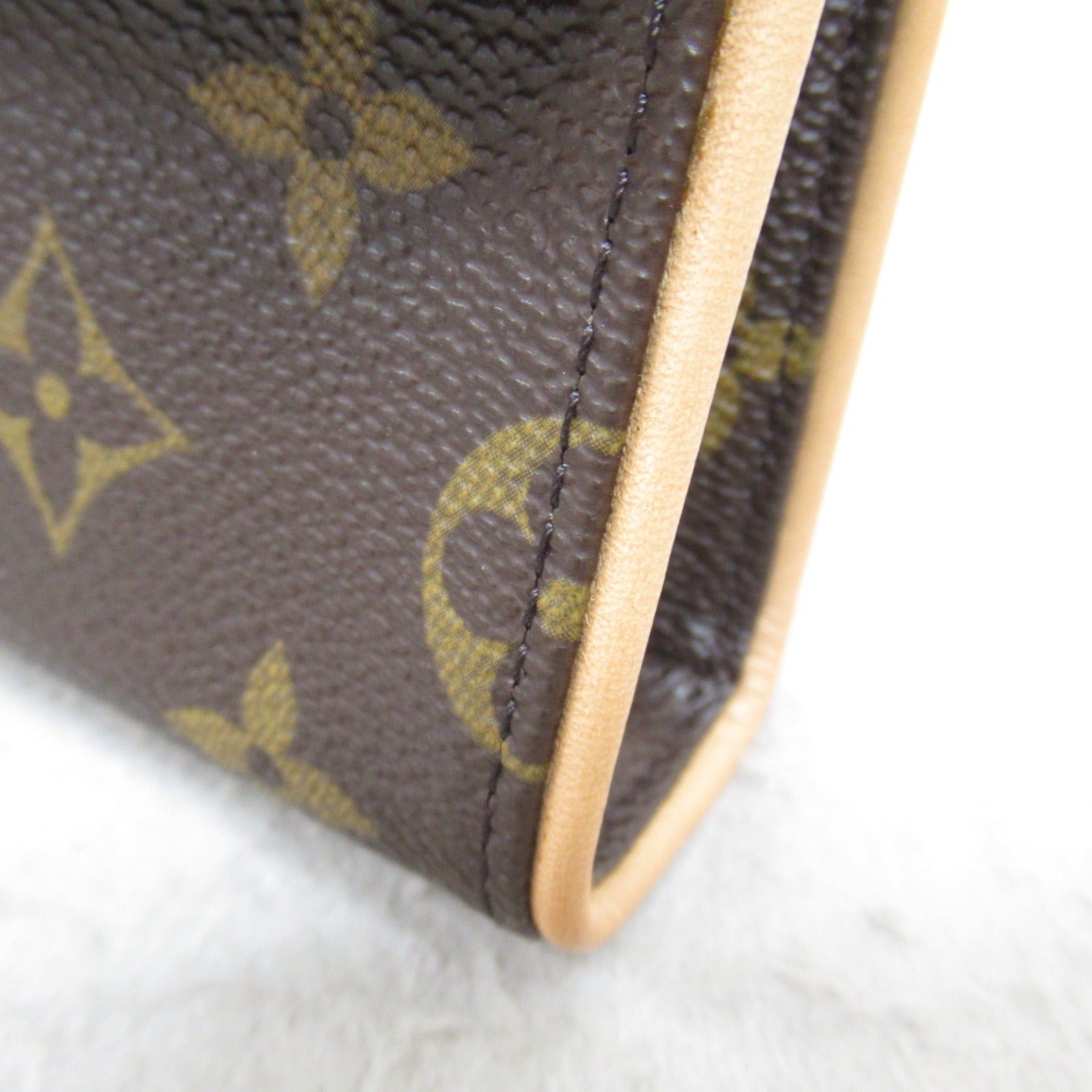 Louis Vuitton Louis Vuitton Pochette Florentine Waist Bag Body Coated Canvas Monogram Brown Size ONE SIZE - 9 Thumbnail