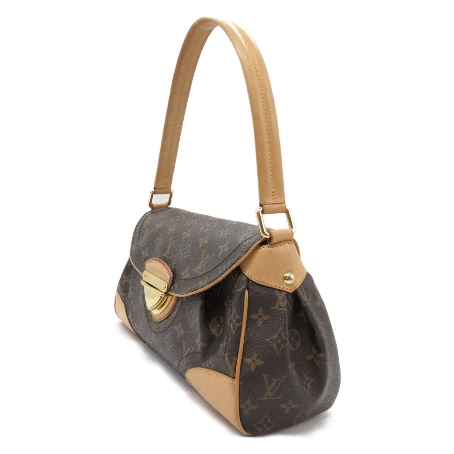 Louis Vuitton Louis Vuitton Beverly M.M. Shoulder Bag Coated Canvas Monogram Brown Size ONE SIZE - 3 Thumbnail