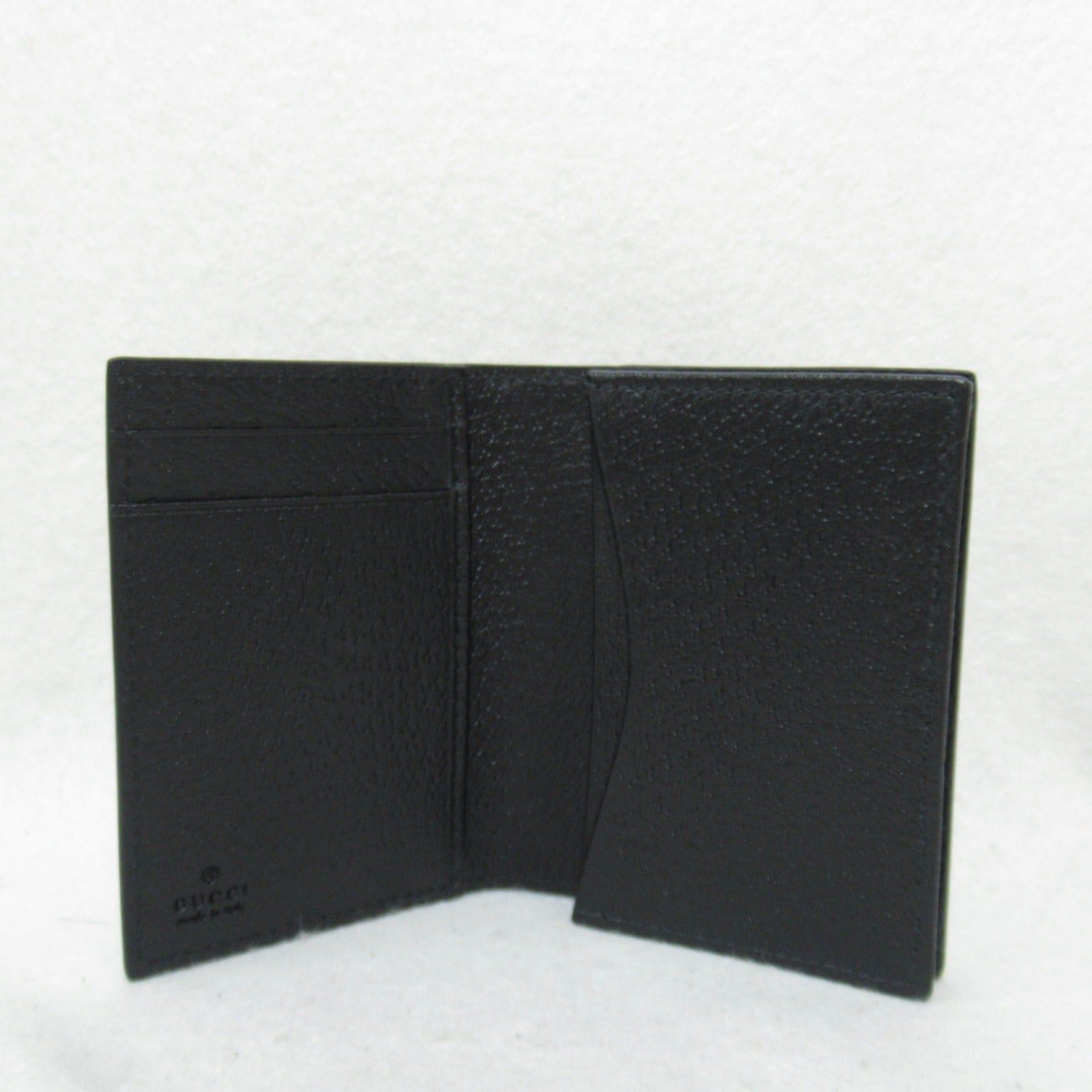 Gucci Gucci Gg Marmont Business Card Holder Name Leather Black Size ONE SIZE - 5 Thumbnail