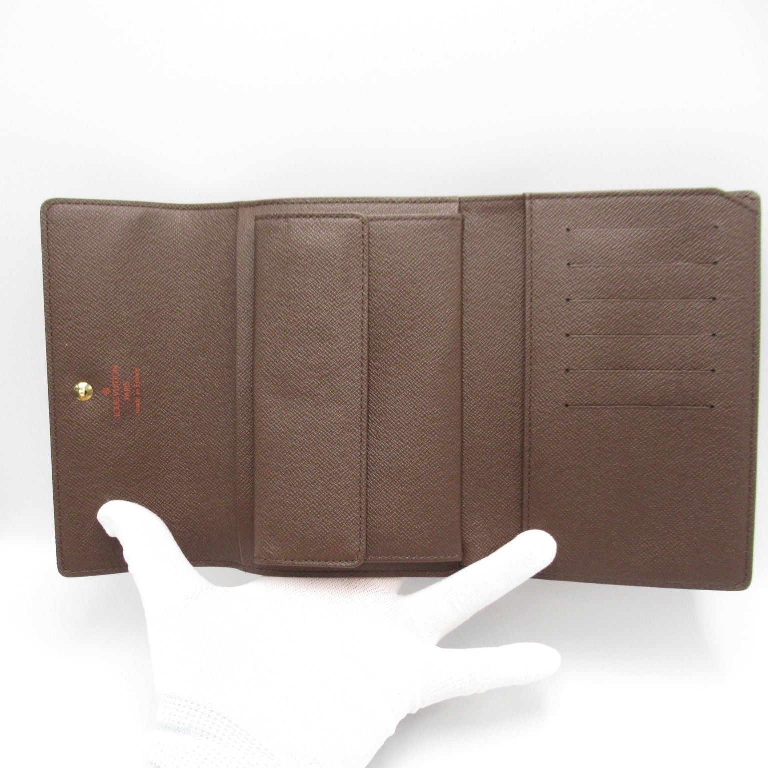 Louis Vuitton Louis Vuitton Porto Tresor Etui Papier Trifold Wallet Coated Canvas Damier Brown Ebene Size ONE SIZE - 5 Thumbnail