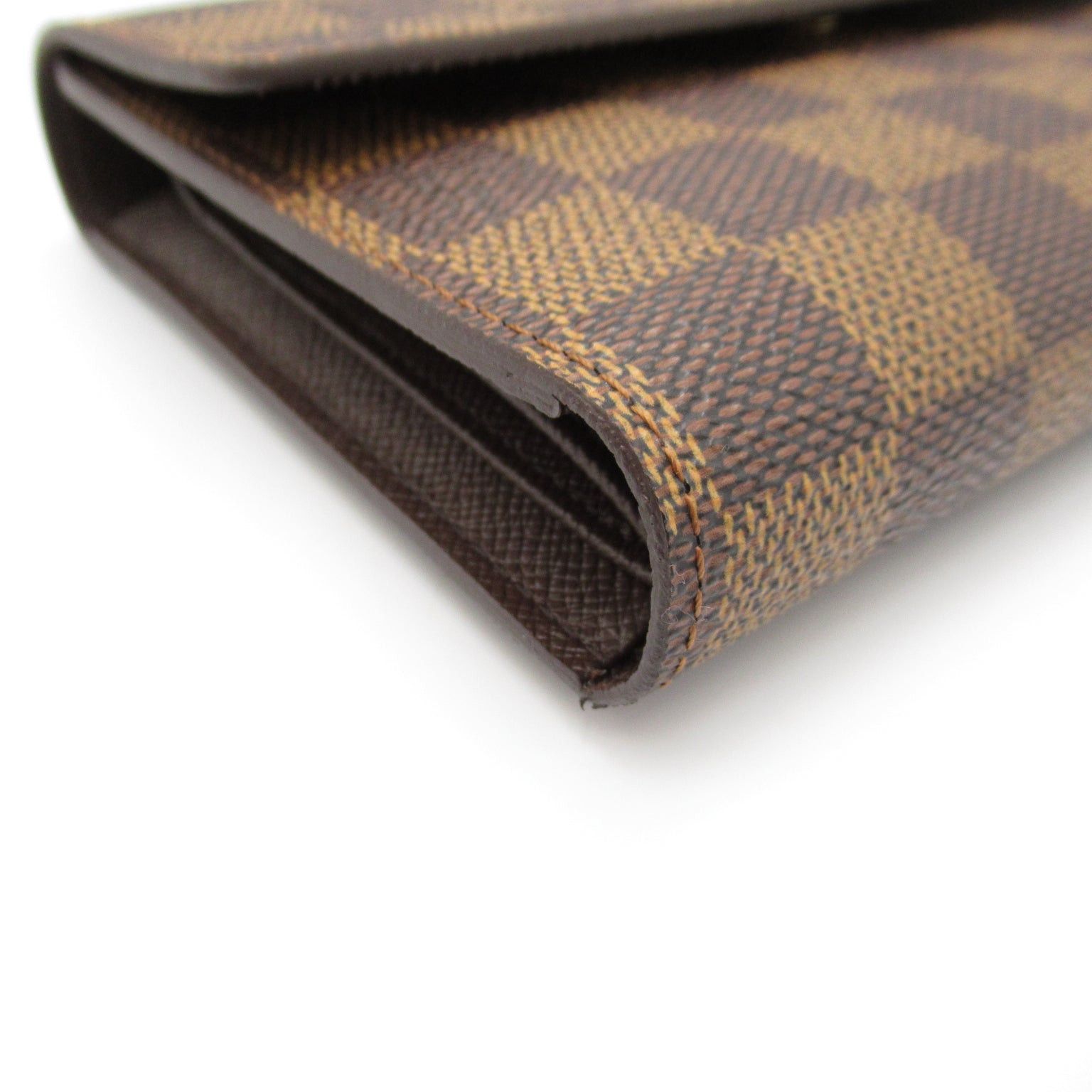 Louis Vuitton Louis Vuitton Porto Tresor Etui Papier Trifold Wallet Coated Canvas Damier Brown Ebene Size ONE SIZE - 10 Thumbnail