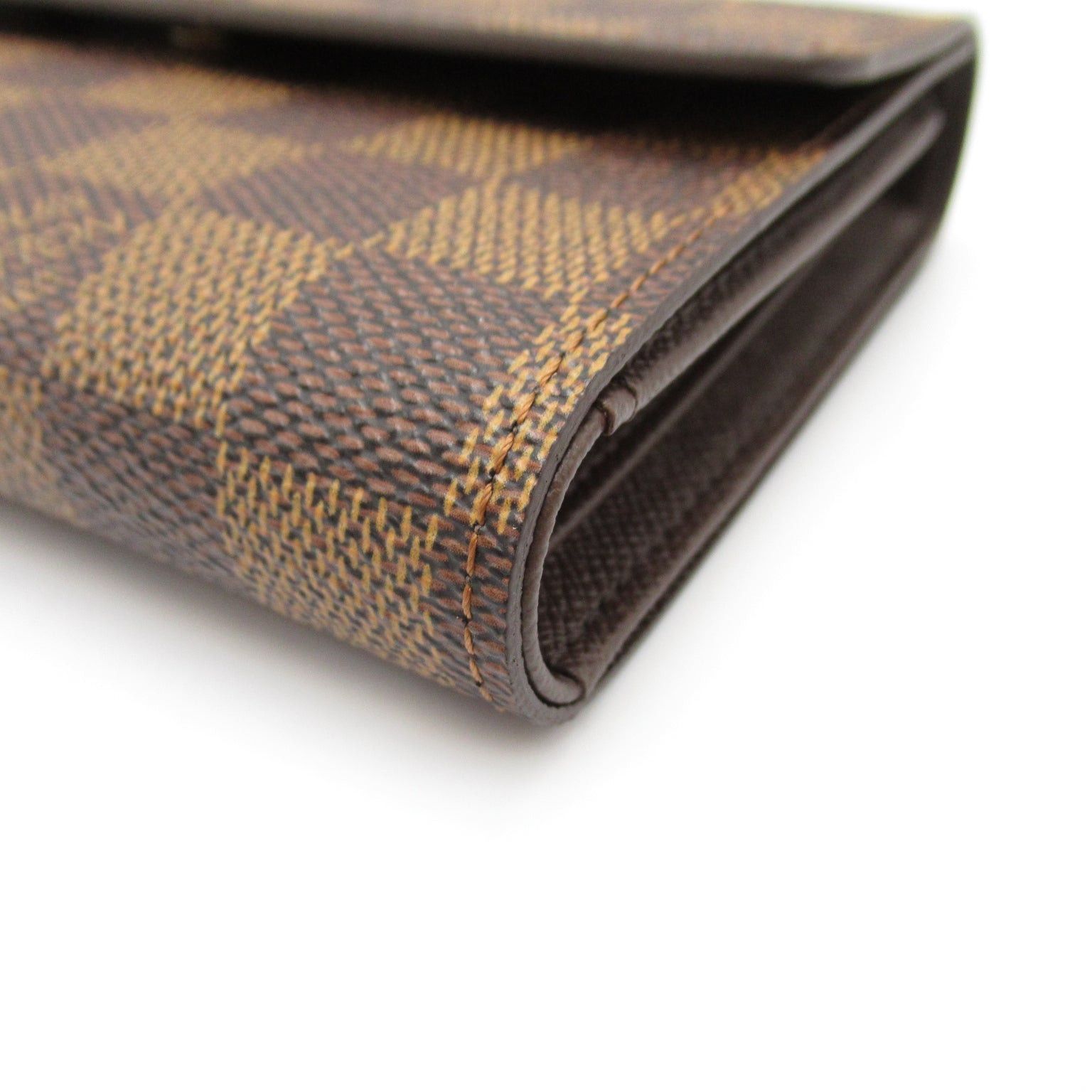Louis Vuitton Louis Vuitton Porto Tresor Etui Papier Trifold Wallet Coated Canvas Damier Brown Ebene Size ONE SIZE - 11 Thumbnail