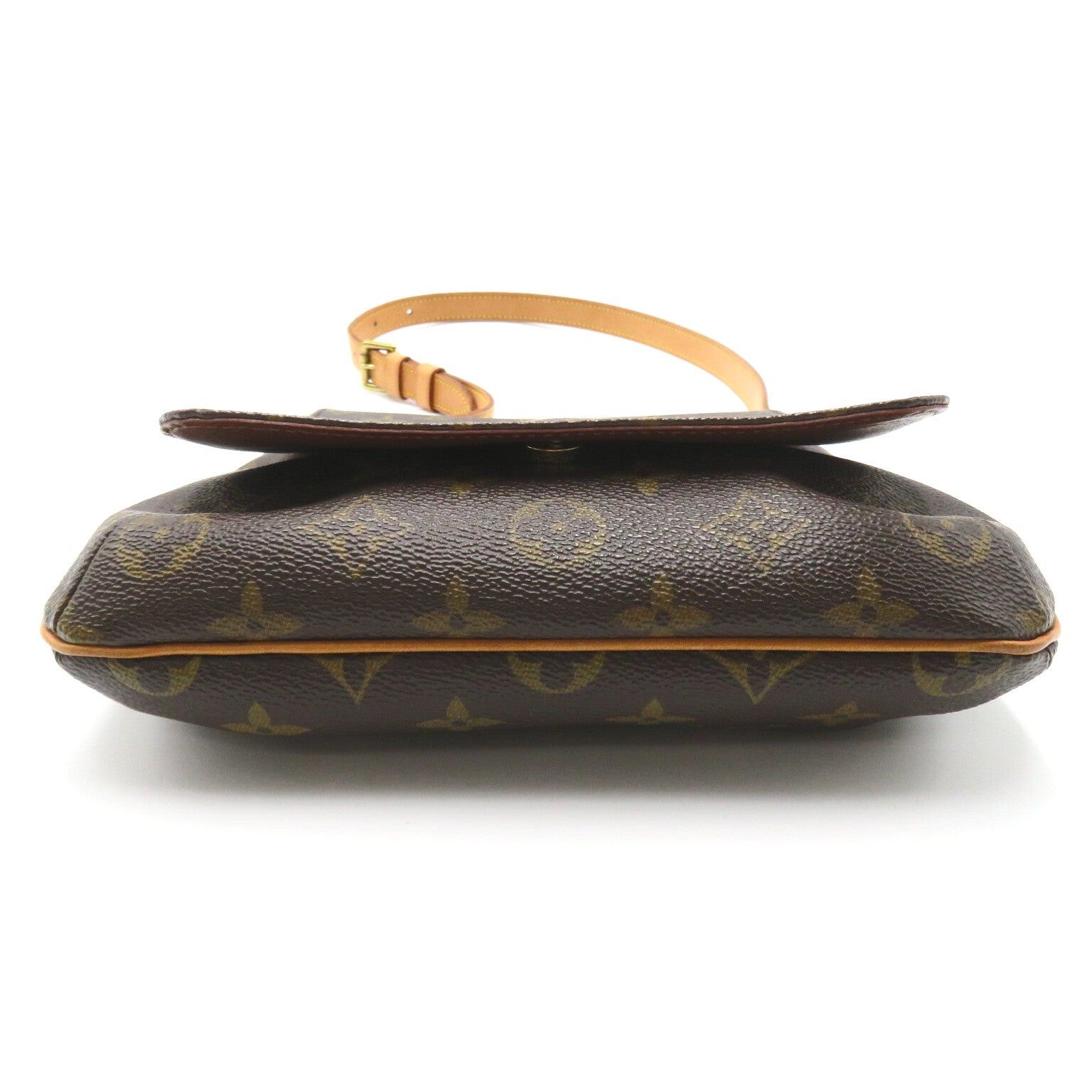 Louis Vuitton Louis Vuitton Musette Salsa Short Shoulder Bag Coated Canvas Monogram Brown Size ONE SIZE - 4 Thumbnail