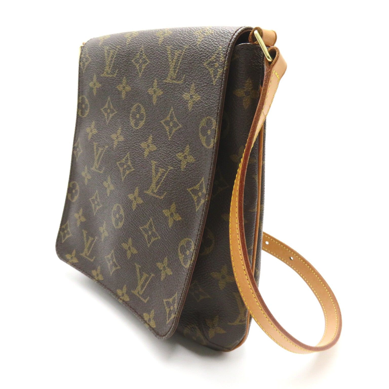 Louis Vuitton Louis Vuitton Musette Salsa Short Shoulder Bag Coated Canvas Monogram Brown Size ONE SIZE - 3 Thumbnail