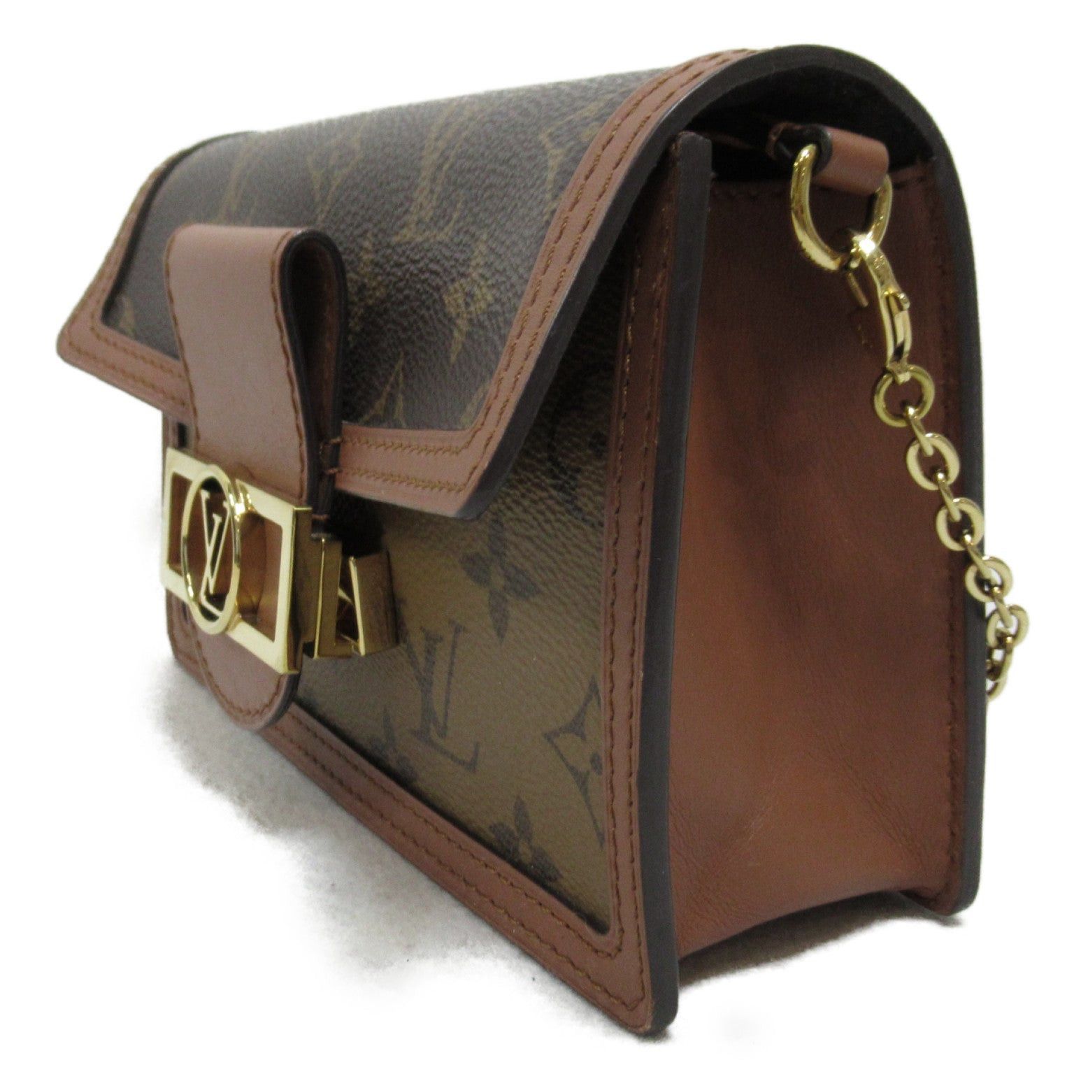 Louis Vuitton Louis Vuitton Portefeuille Dauphine Shoulder Bag Coated Canvas Monogram Brown Size ONE SIZE - 3 Thumbnail