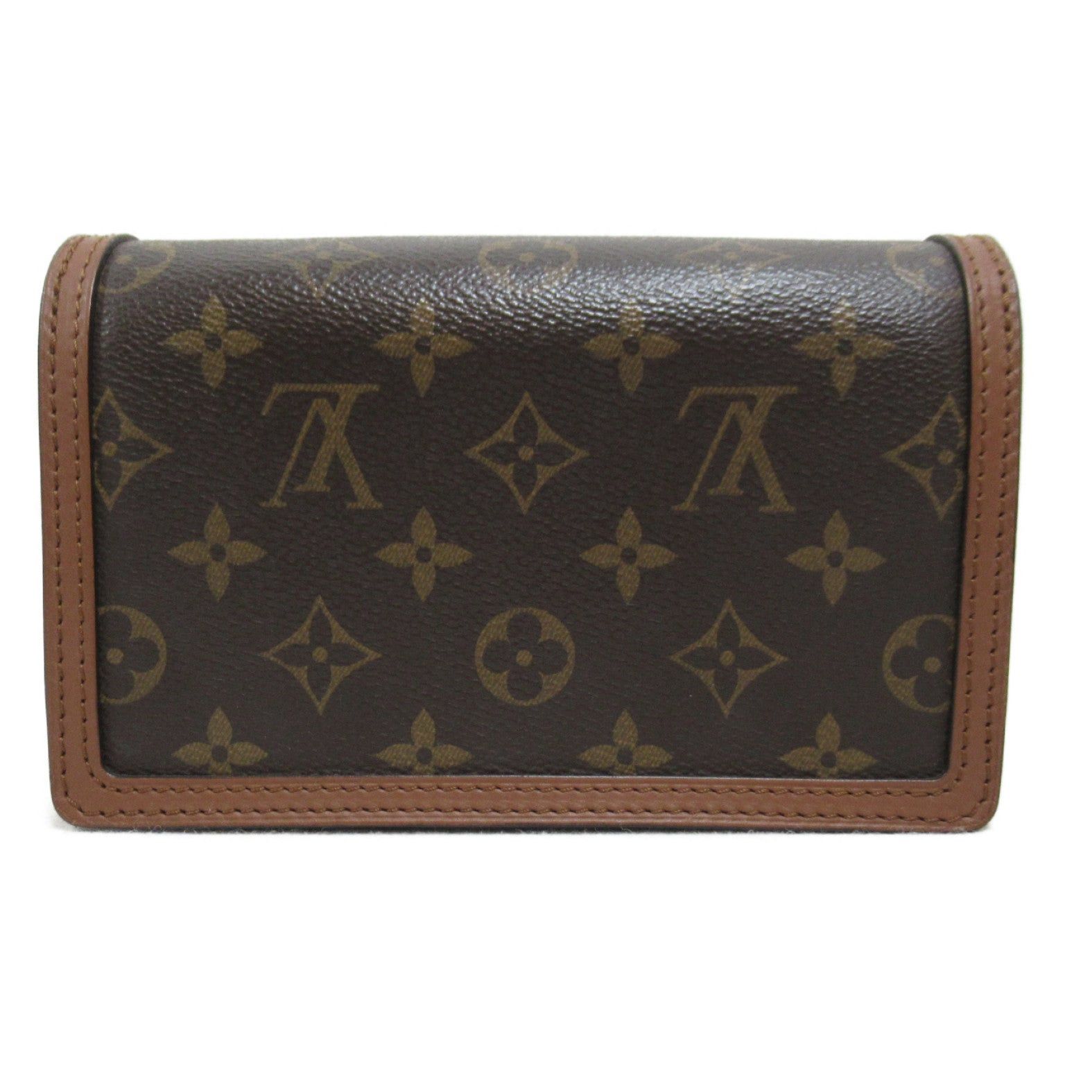 Louis Vuitton Louis Vuitton Portefeuille Dauphine Shoulder Bag Coated Canvas Monogram Brown Size ONE SIZE - 2 Thumbnail