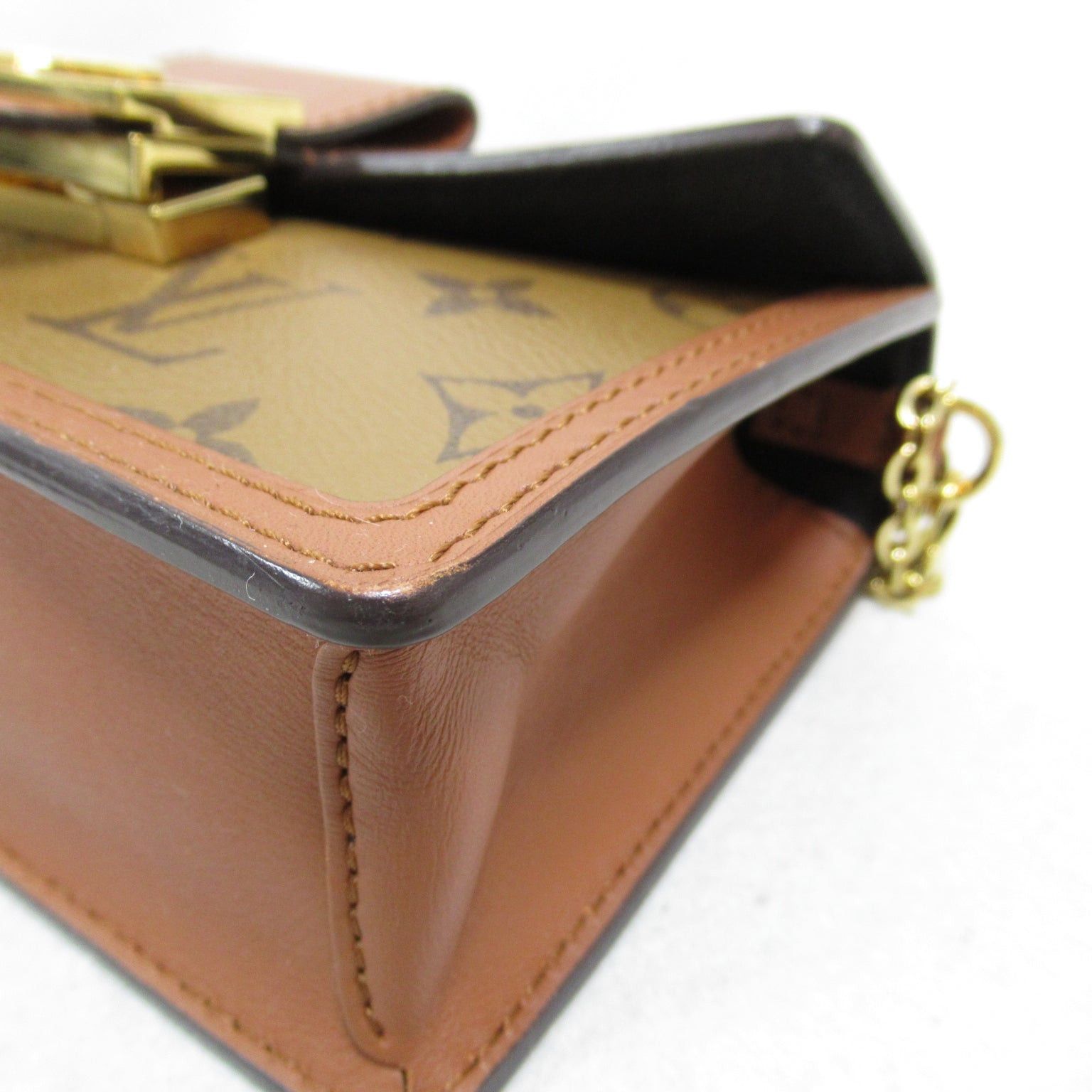 Louis Vuitton Louis Vuitton Portefeuille Dauphine Shoulder Bag Coated Canvas Monogram Brown Size ONE SIZE - 9 Thumbnail