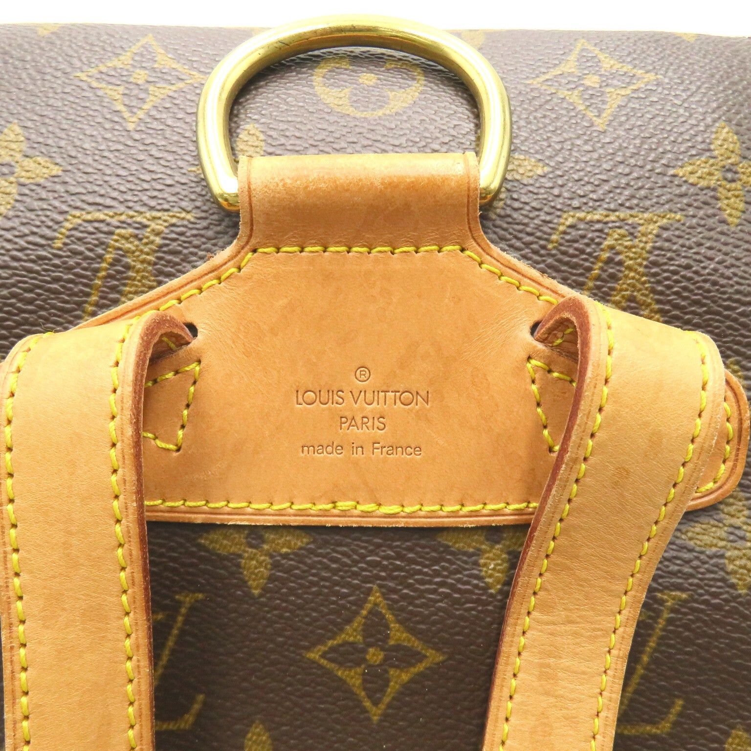 Louis Vuitton Louis Vuitton Montsouris Mm Backpack Rucksack Coated Canvas Monogram Brown Size ONE SIZE - 10 Thumbnail