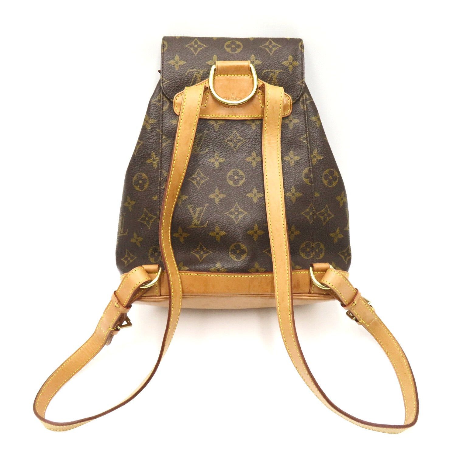 Louis Vuitton Louis Vuitton Montsouris Mm Backpack Rucksack Coated Canvas Monogram Brown Size ONE SIZE - 2 Thumbnail