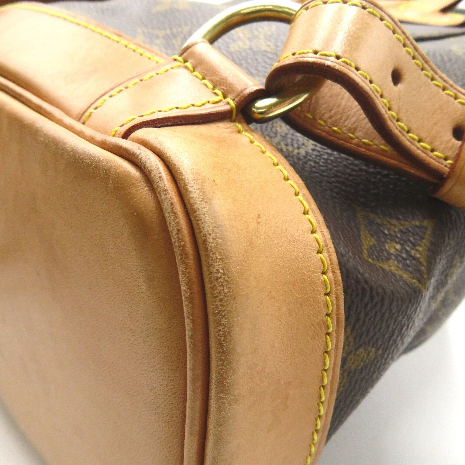 Louis Vuitton Louis Vuitton Montsouris Mm Backpack Rucksack Coated Canvas Monogram Brown Size ONE SIZE - 16 Thumbnail