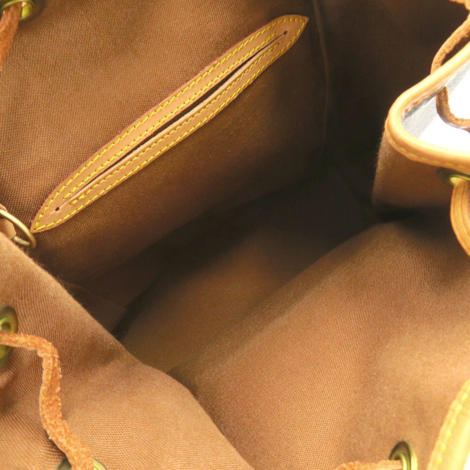 Louis Vuitton Louis Vuitton Montsouris Mm Backpack Rucksack Coated Canvas Monogram Brown Size ONE SIZE - 6 Thumbnail