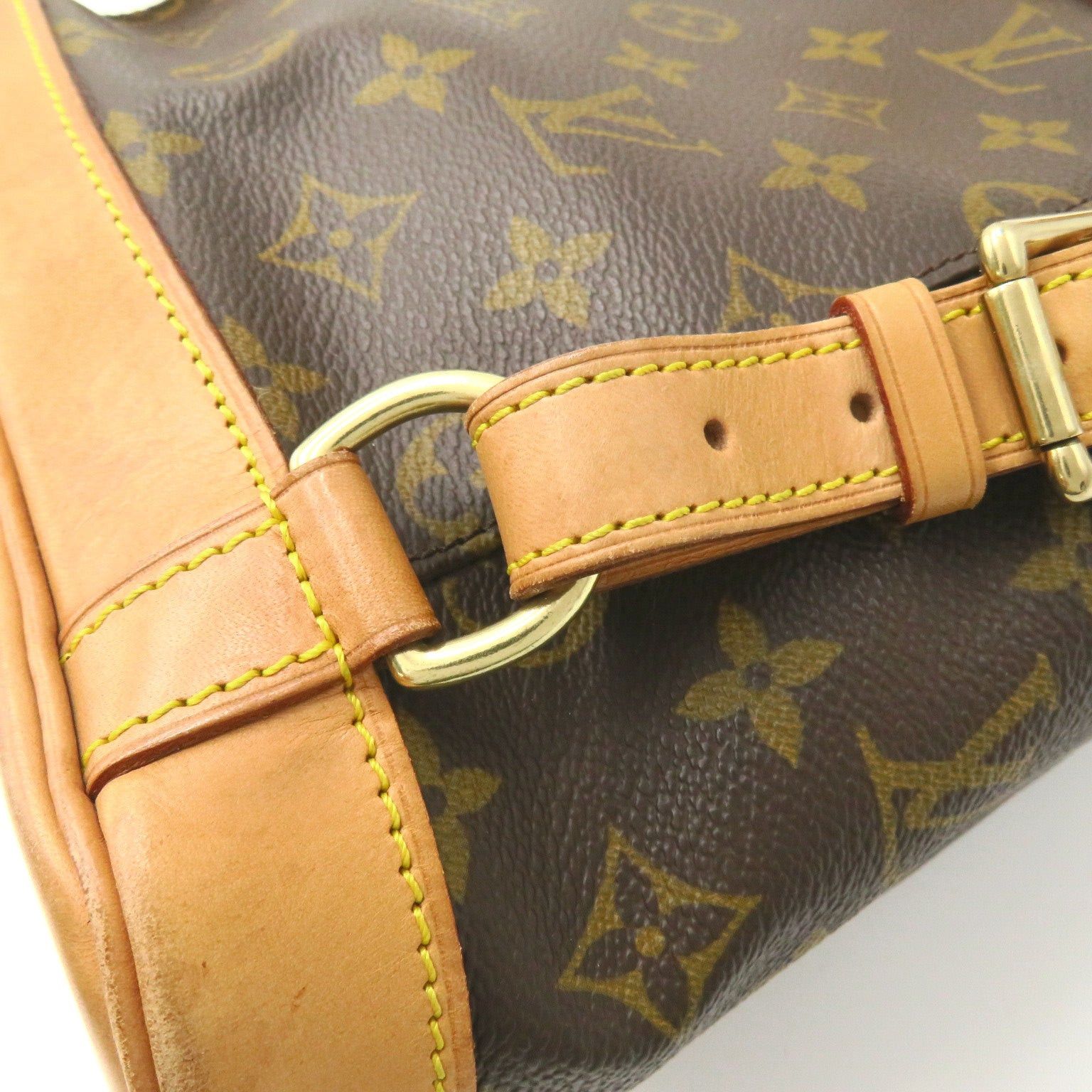 Louis Vuitton Louis Vuitton Montsouris Mm Backpack Rucksack Coated Canvas Monogram Brown Size ONE SIZE - 19 Thumbnail
