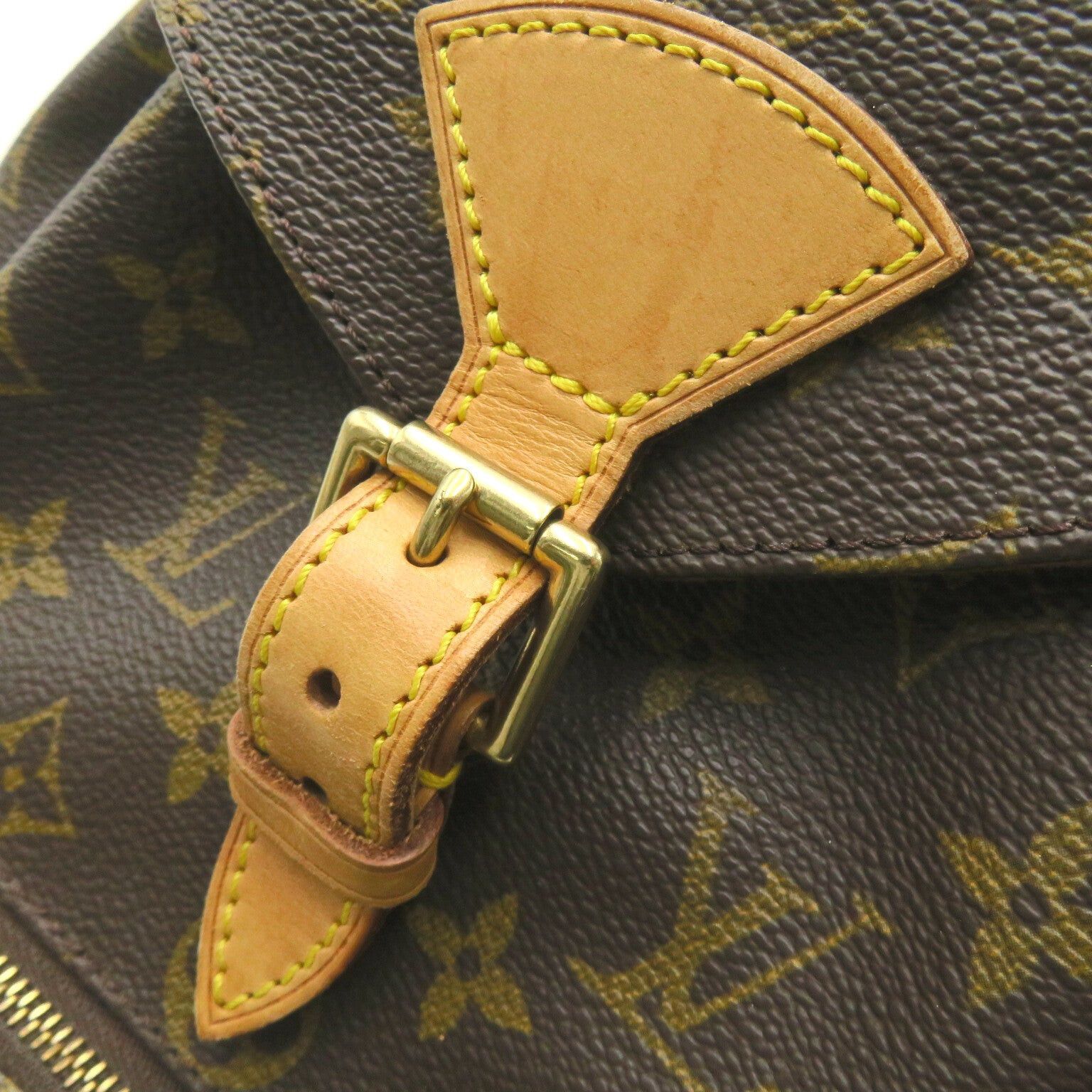Louis Vuitton Louis Vuitton Montsouris Mm Backpack Rucksack Coated Canvas Monogram Brown Size ONE SIZE - 13 Thumbnail