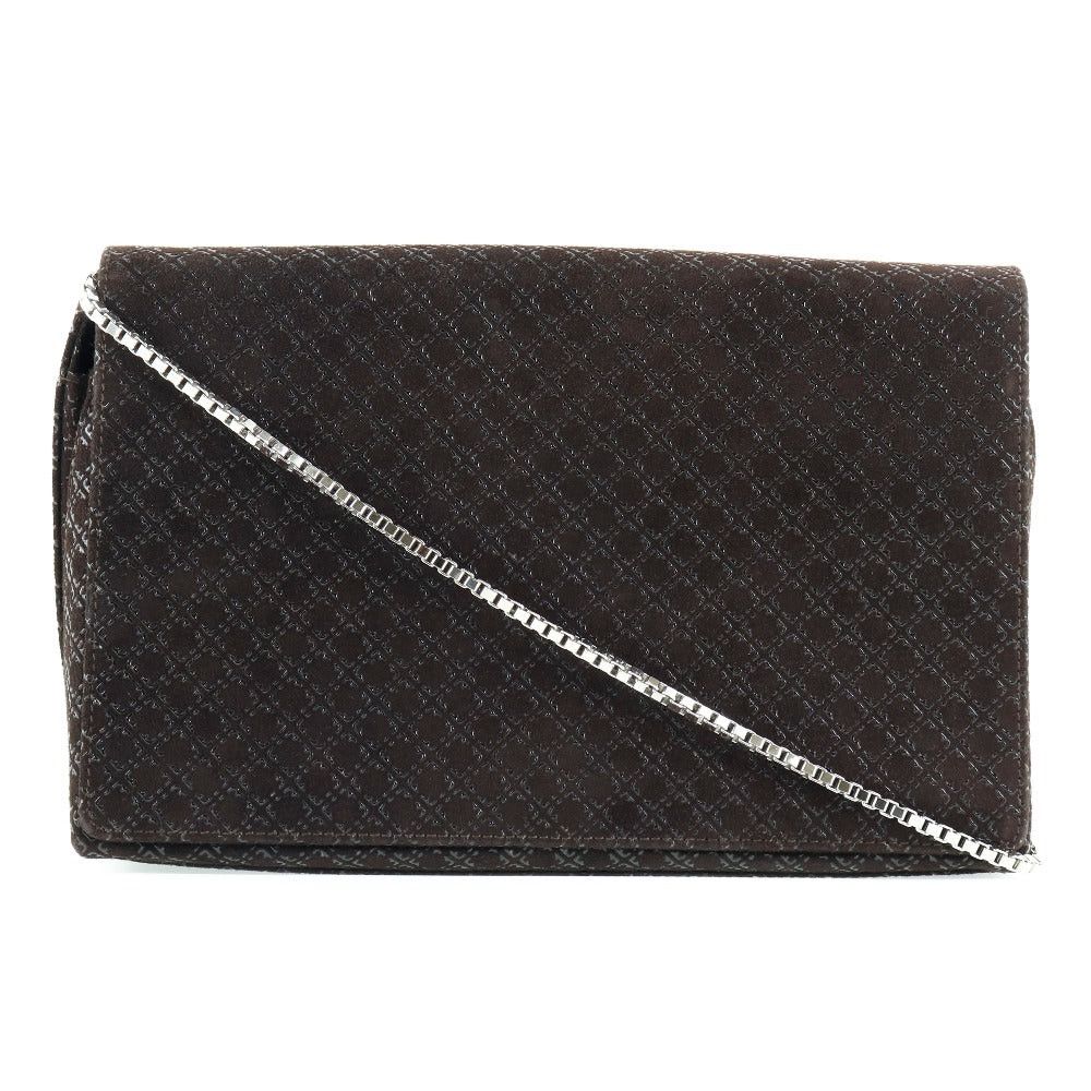 Salvatore Ferragamo Brown Suede Shoulder Bag (Pre-Owned) Size ONE SIZE - 7 Thumbnail
