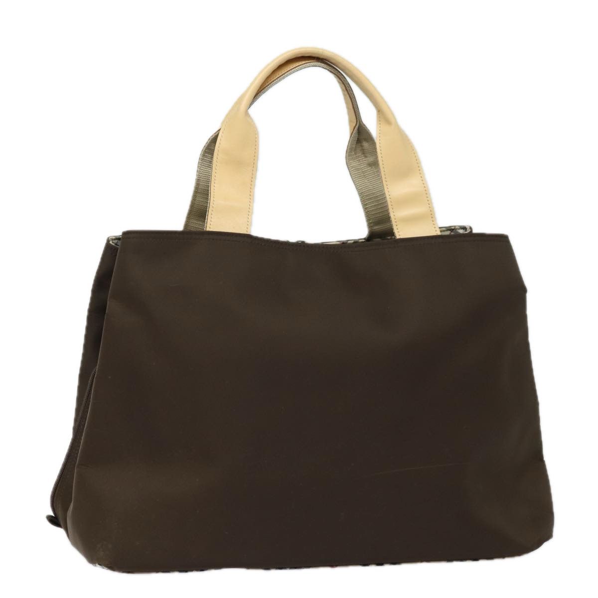 Burberry Nova Check Brown Synthetic Handbag (Pre-Owned) Size ONE SIZE - 12 Thumbnail