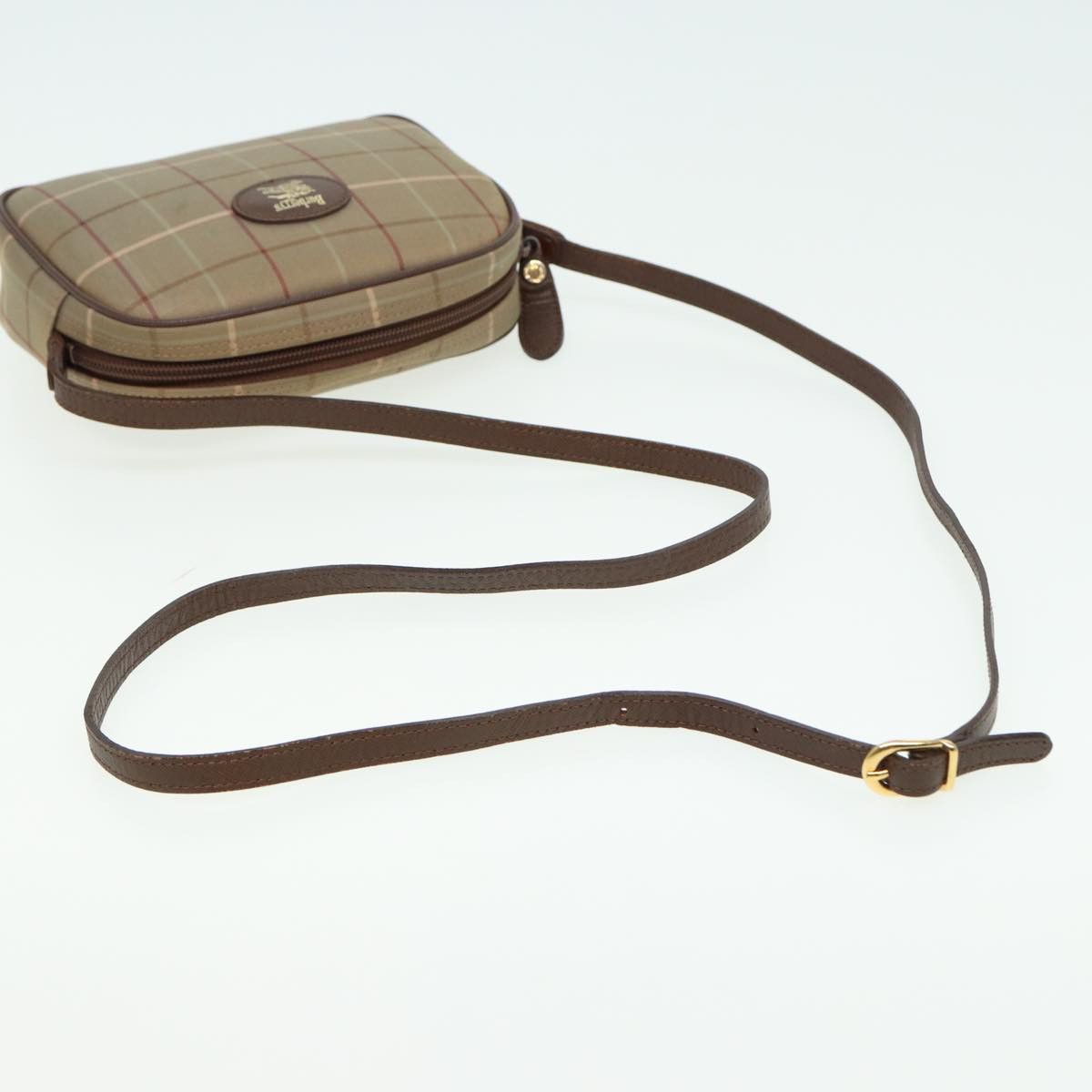 Burberry Nova Check Beige Canvas Shoulder Bag (Pre-Owned) Size ONE SIZE - 4 Thumbnail