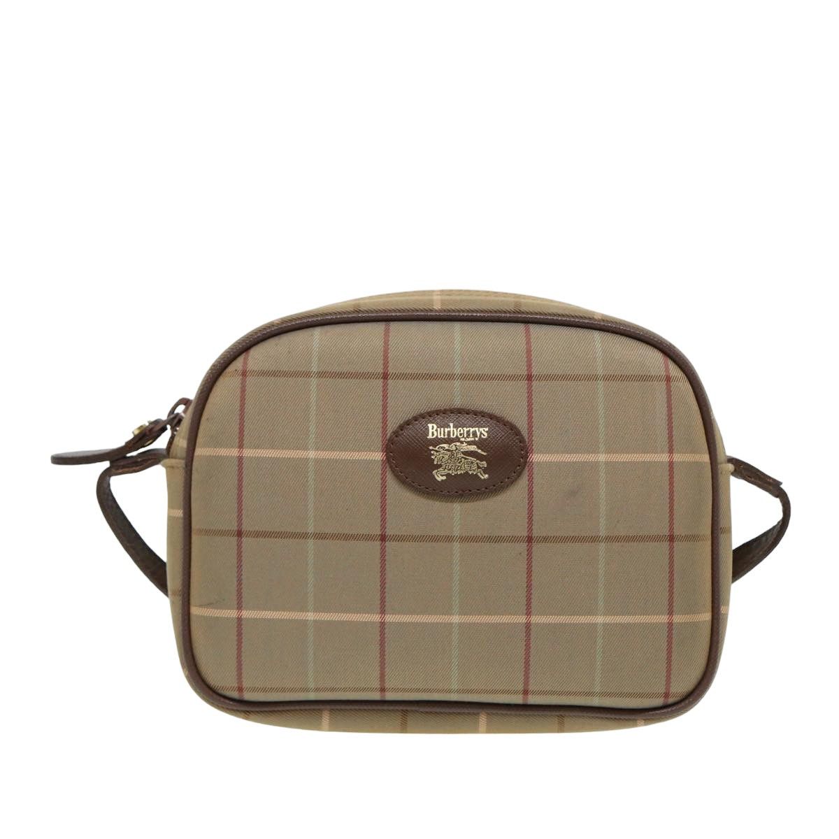 Burberry Nova Check Beige Canvas Shoulder Bag (Pre-Owned) Size ONE SIZE - 11 Thumbnail
