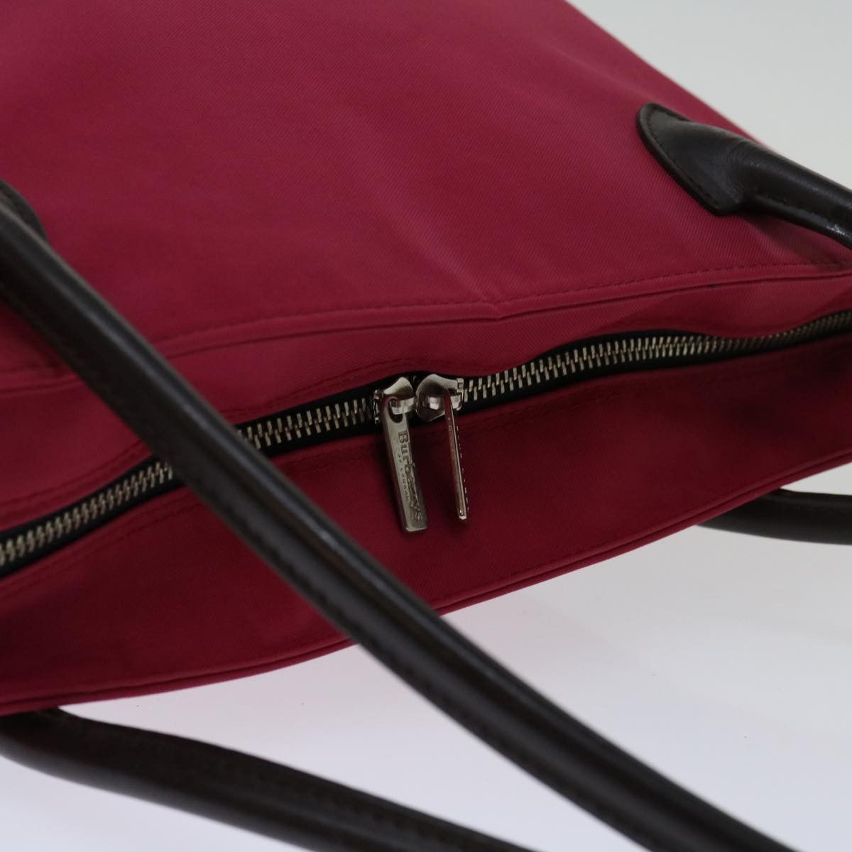 Burberry - Red Synthetic Tote Bag (Pre-Owned) Size ONE SIZE - 4 Thumbnail