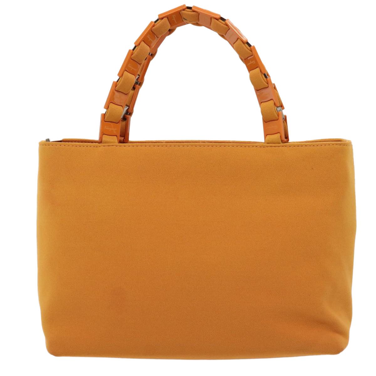 Salvatore Ferragamo Vara Orange Canvas Handbag (Pre-Owned) Size ONE SIZE - 2 Thumbnail