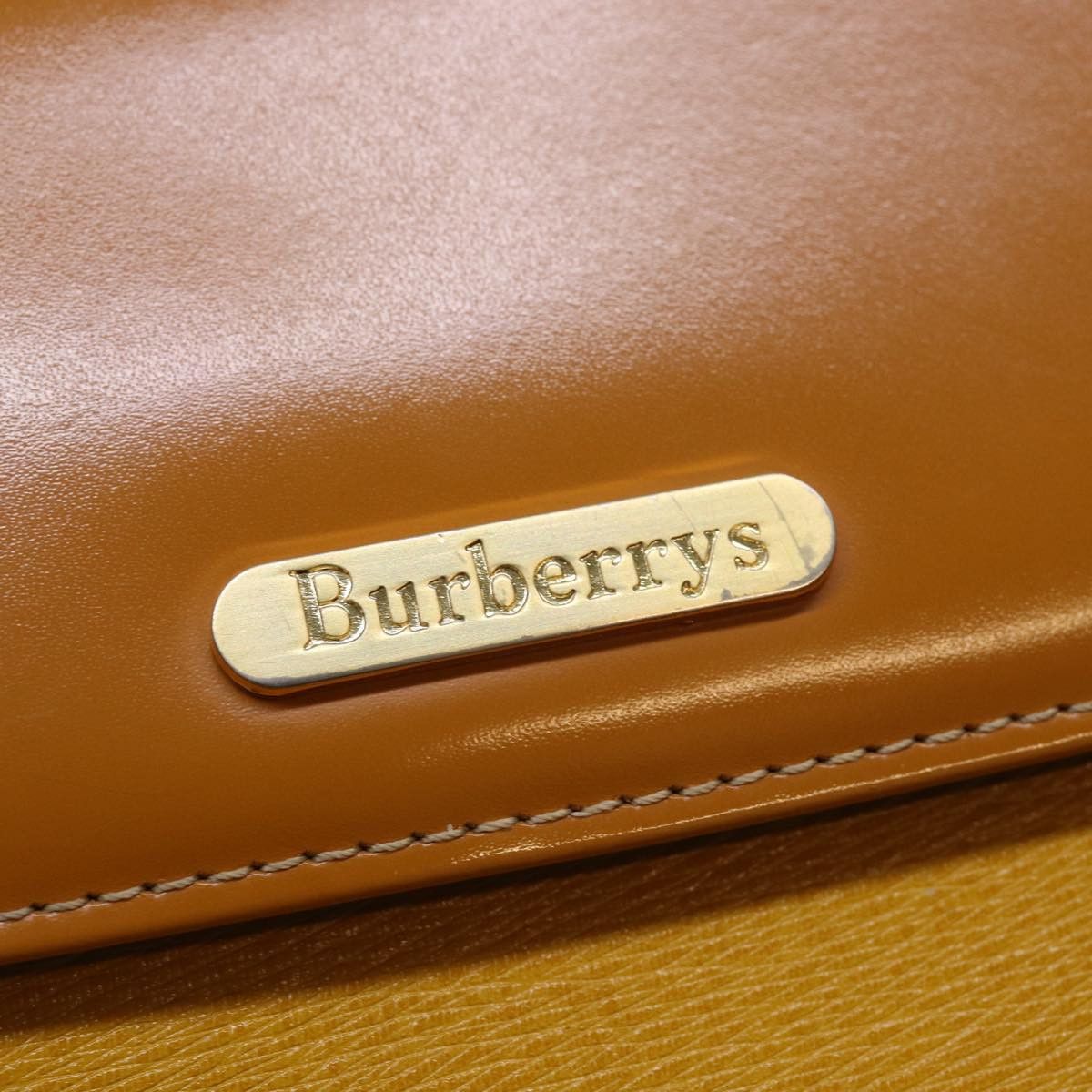 Burberry Nova Check Yellow Leather Handbag (Pre-Owned) Size ONE SIZE - 6 Thumbnail