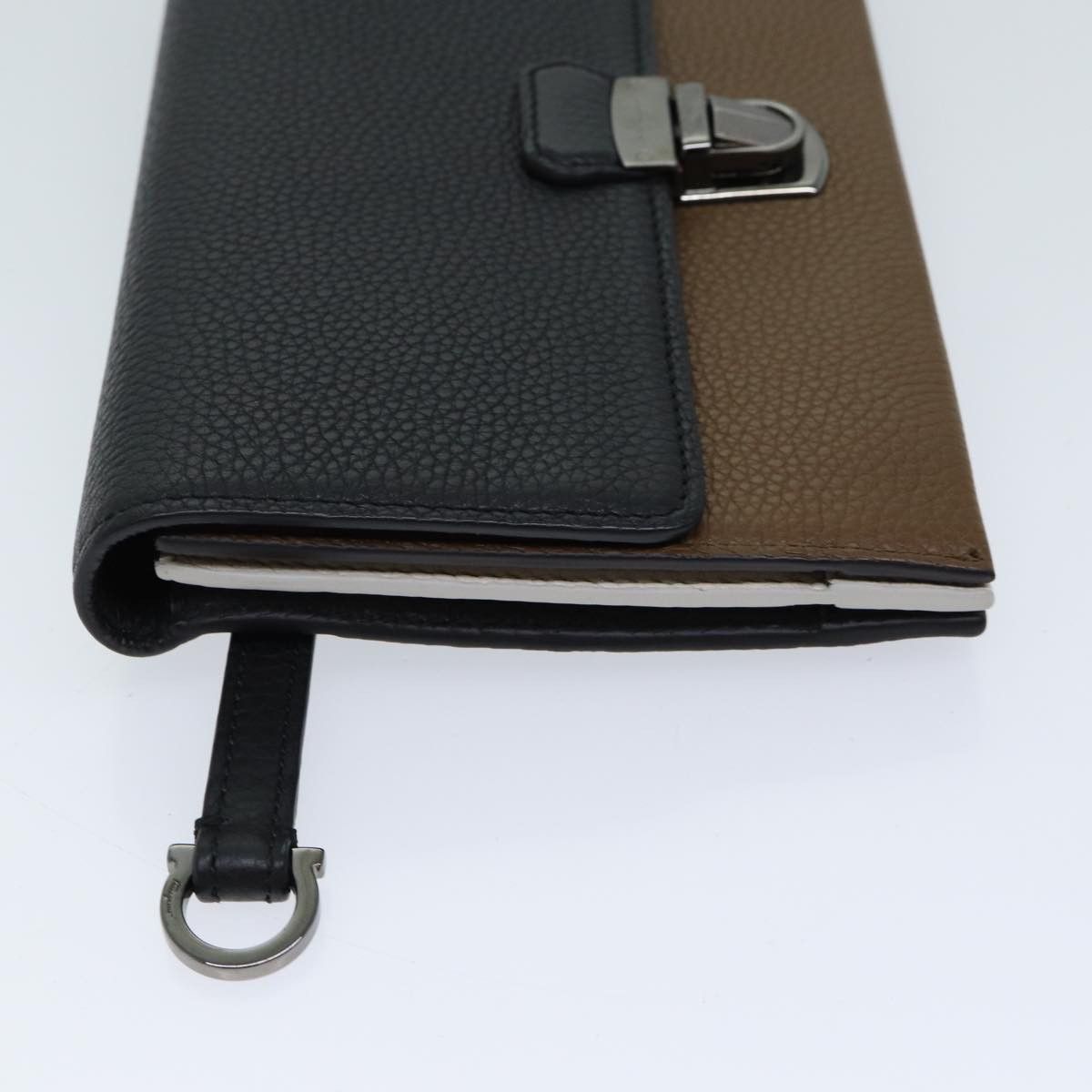 Salvatore Ferragamo Black Leather Clutch Bag (Pre-Owned) Size ONE SIZE - 8 Thumbnail