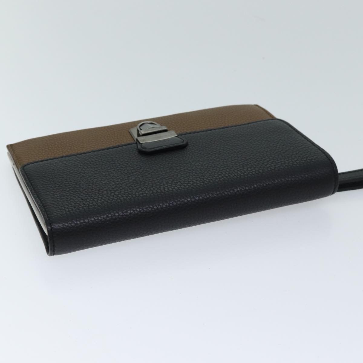 Salvatore Ferragamo Black Leather Clutch Bag (Pre-Owned) Size ONE SIZE - 4 Thumbnail