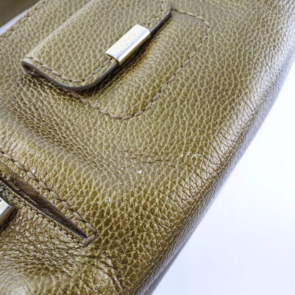 Tod's Gold Leather Handbag (Pre-Owned) Size ONE SIZE - 10 Thumbnail