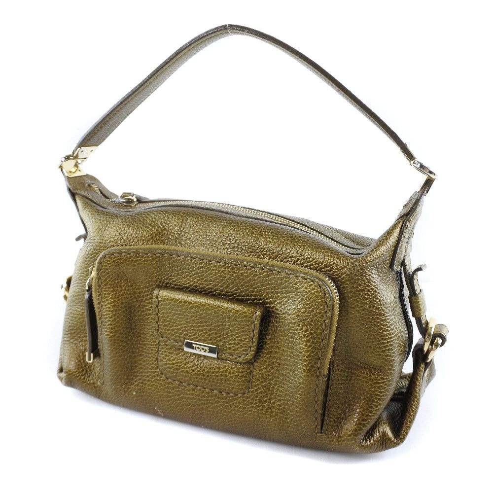Tod's Gold Leather Handbag (Pre-Owned) Size ONE SIZE - 3 Thumbnail