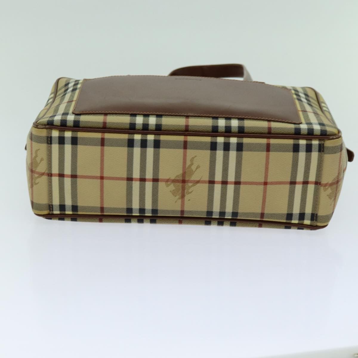 Burberry Nova Check Beige Canvas Shoulder Bag (Pre-Owned) Size ONE SIZE - 3 Thumbnail