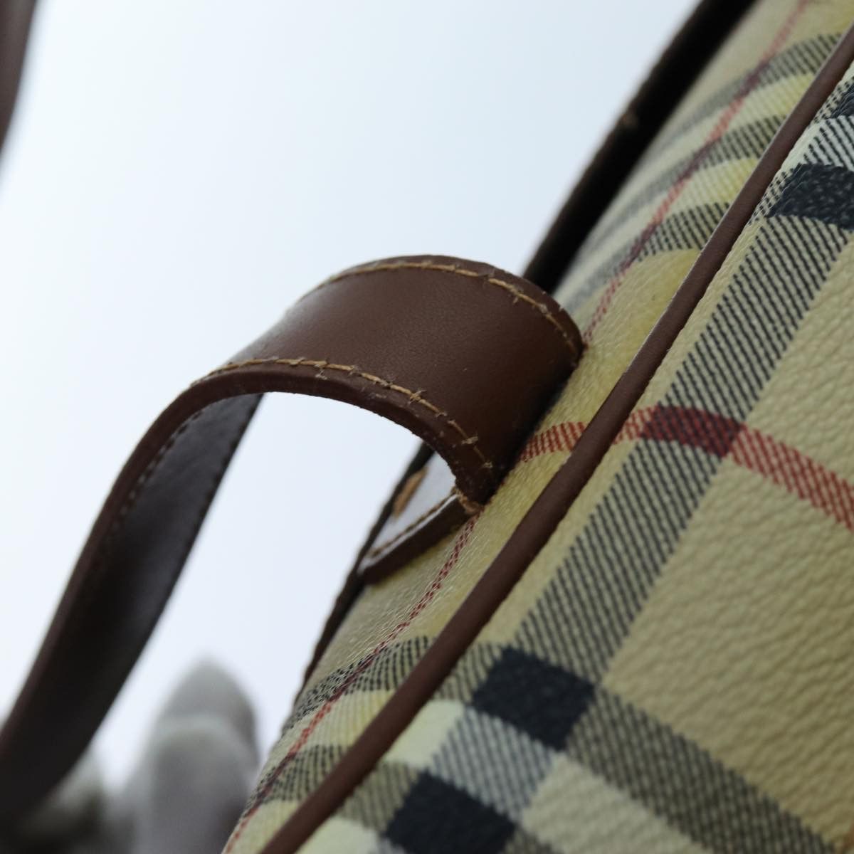 Burberry Nova Check Beige Canvas Shoulder Bag (Pre-Owned) Size ONE SIZE - 12 Thumbnail