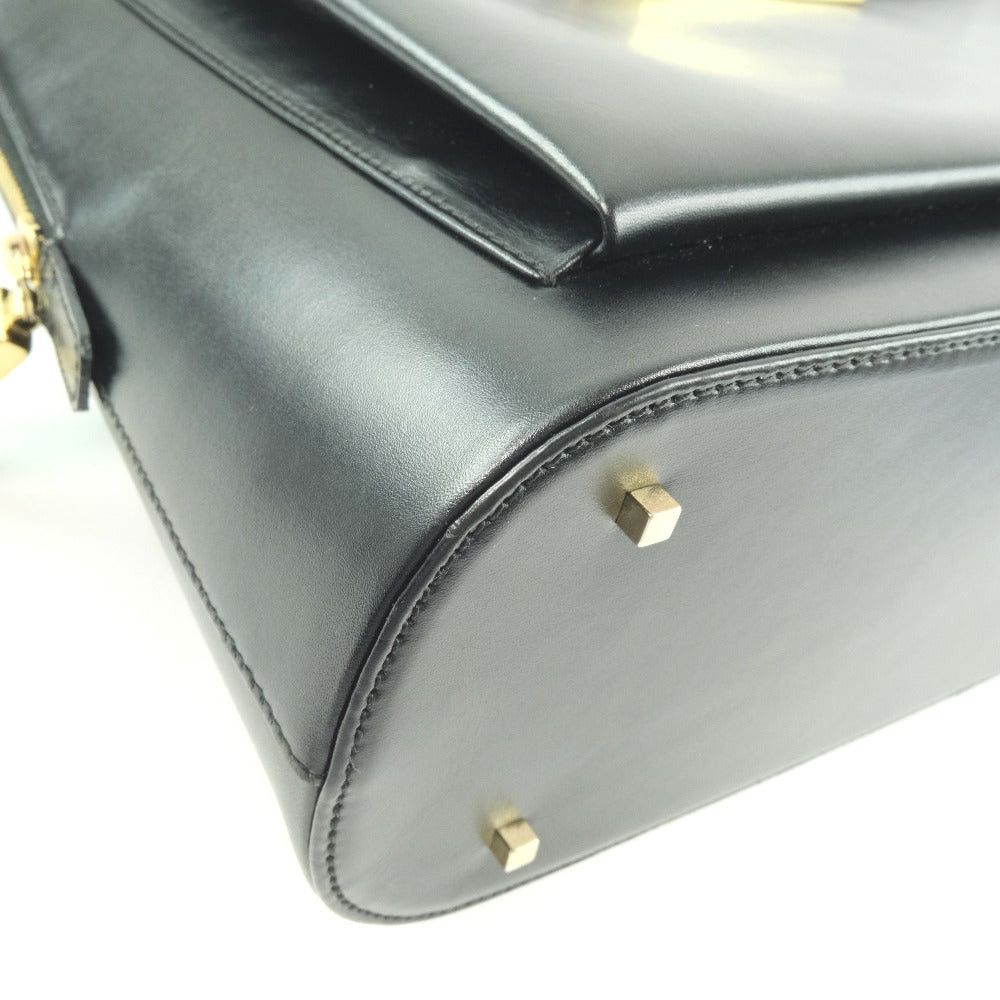 Salvatore Ferragamo Black Leather Handbag (Pre-Owned) Size ONE SIZE - 9 Thumbnail