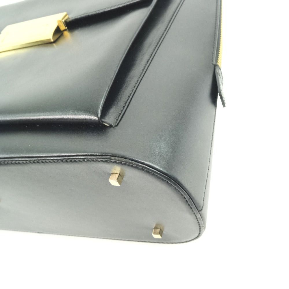 Salvatore Ferragamo Black Leather Handbag (Pre-Owned) Size ONE SIZE - 10 Thumbnail