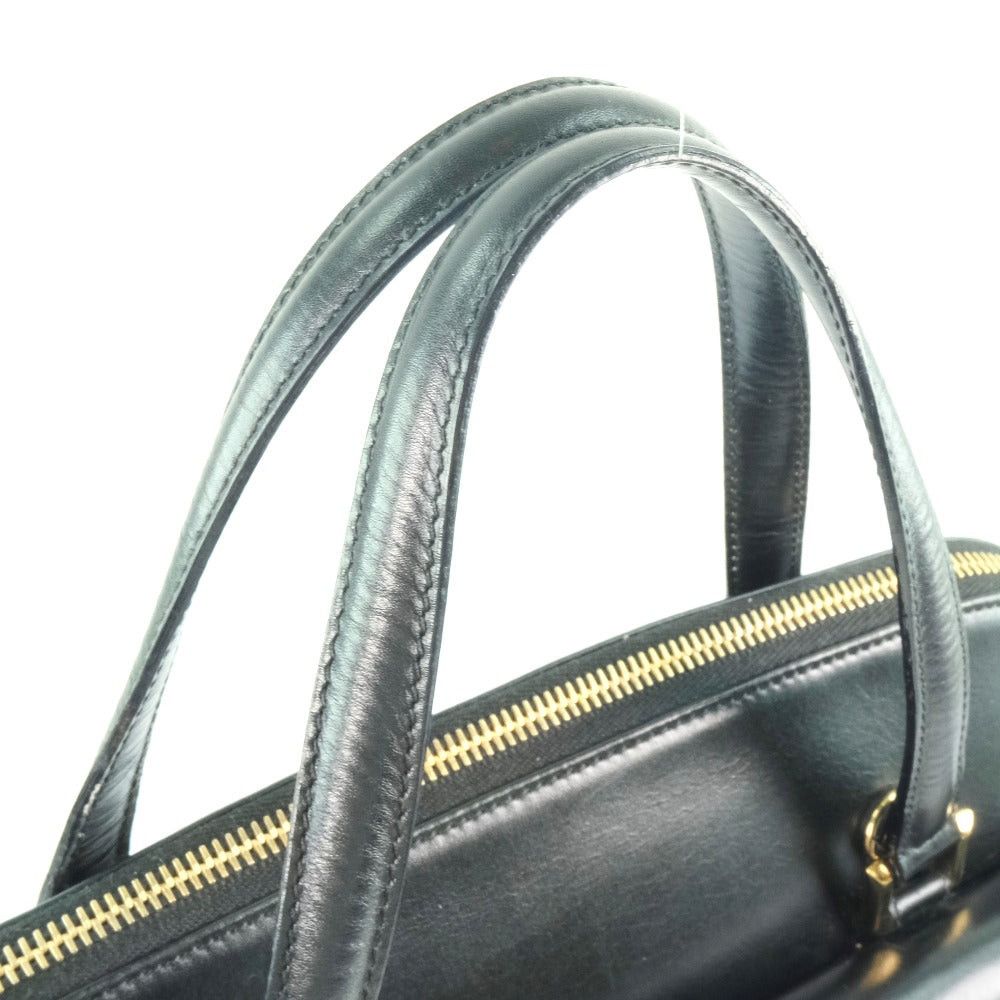 Salvatore Ferragamo Black Leather Handbag (Pre-Owned) Size ONE SIZE - 4 Thumbnail