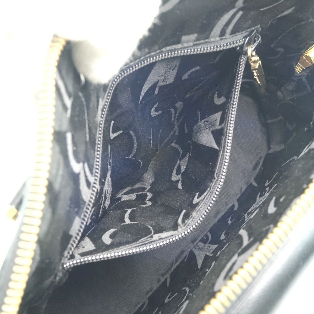 Salvatore Ferragamo Black Leather Handbag (Pre-Owned) Size ONE SIZE - 7 Thumbnail