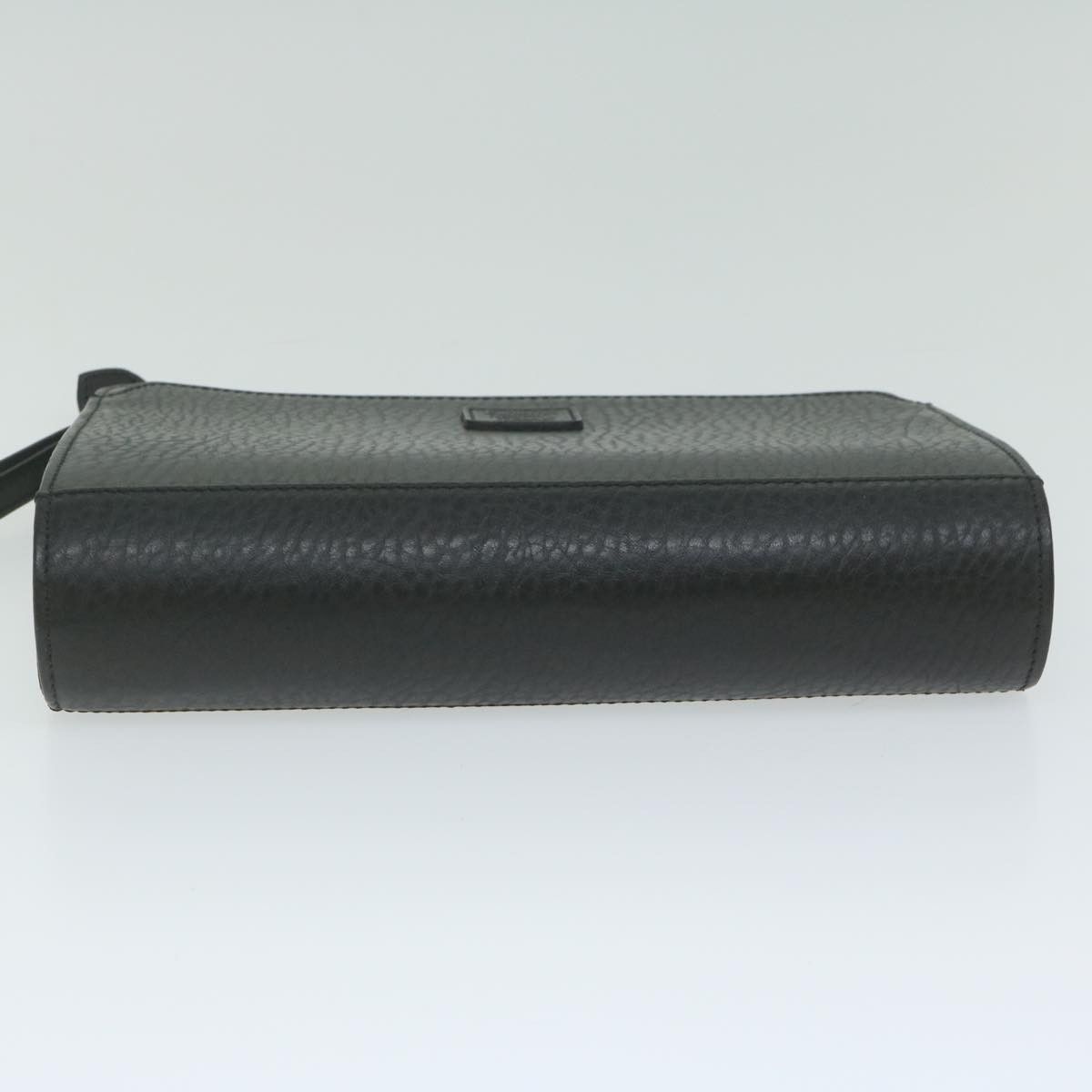 Burberry Black Leather Clutch Bag (Pre-Owned) Size ONE SIZE - 3 Thumbnail