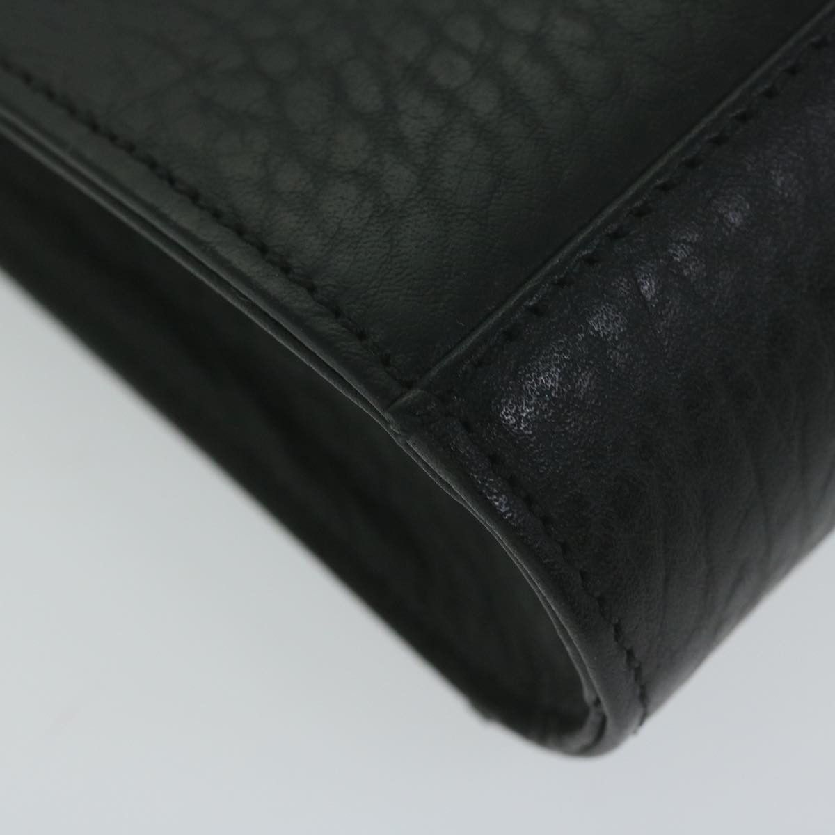 Burberry Black Leather Clutch Bag (Pre-Owned) Size ONE SIZE - 12 Thumbnail