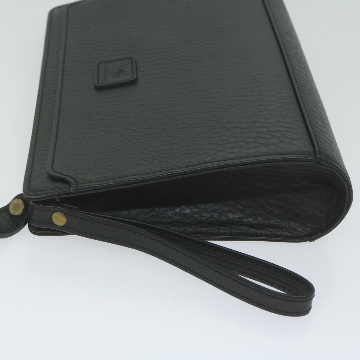 Burberry Black Leather Clutch Bag (Pre-Owned) Size ONE SIZE - 9 Thumbnail