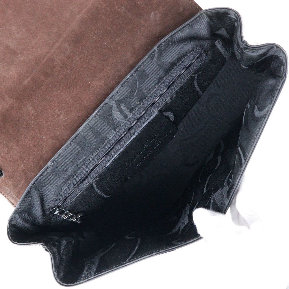 Salvatore Ferragamo Black Leather Shoulder Bag (Pre-Owned) Size ONE SIZE - 4 Thumbnail