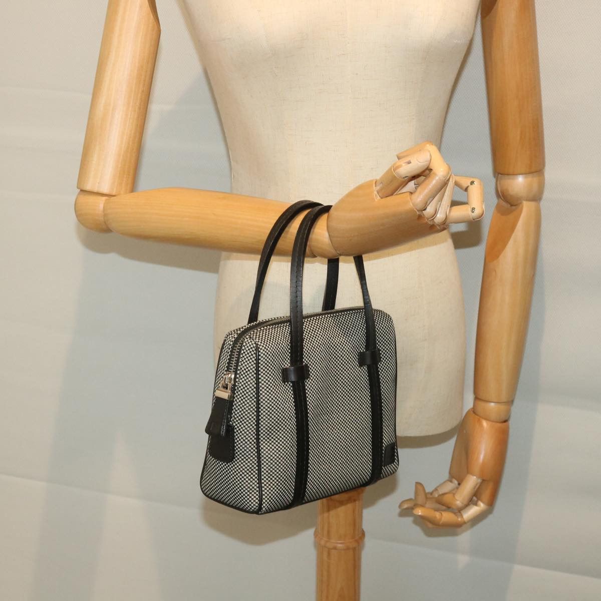 Bally Grey Canvas Handbag (Pre-Owned) Size ONE SIZE - 7 Thumbnail