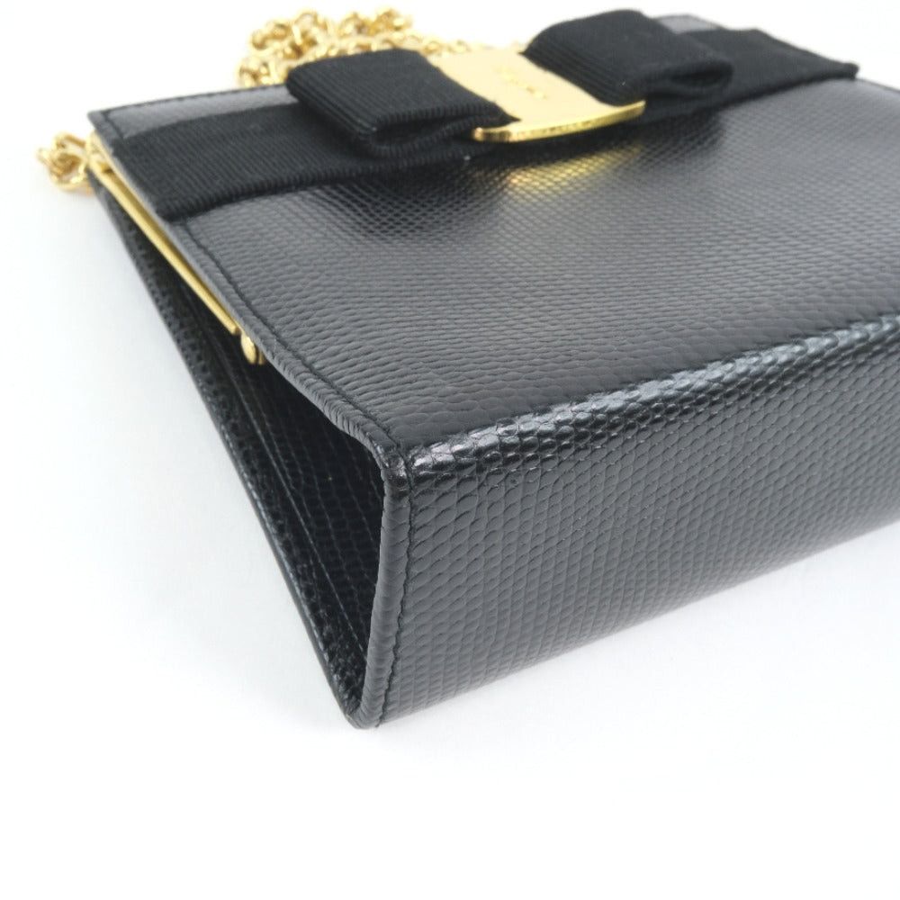Vara Black Leather Shoulder Bag (Pre-Owned)