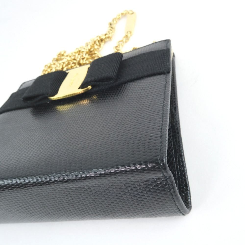 Vara Black Leather Shoulder Bag (Pre-Owned)