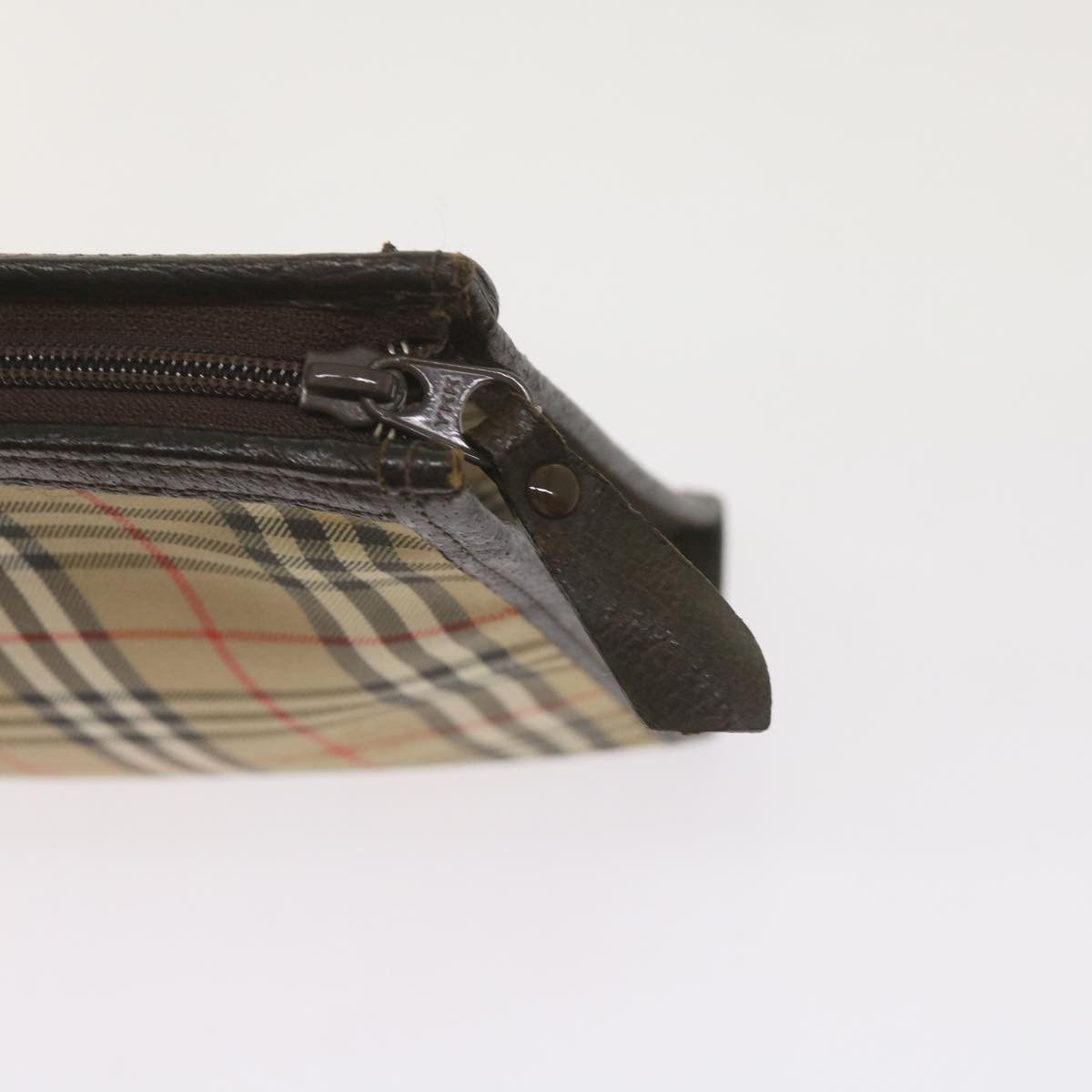 Burberry Nova Check Beige Canvas Clutch Bag (Pre-Owned) Size ONE SIZE - 7 Thumbnail