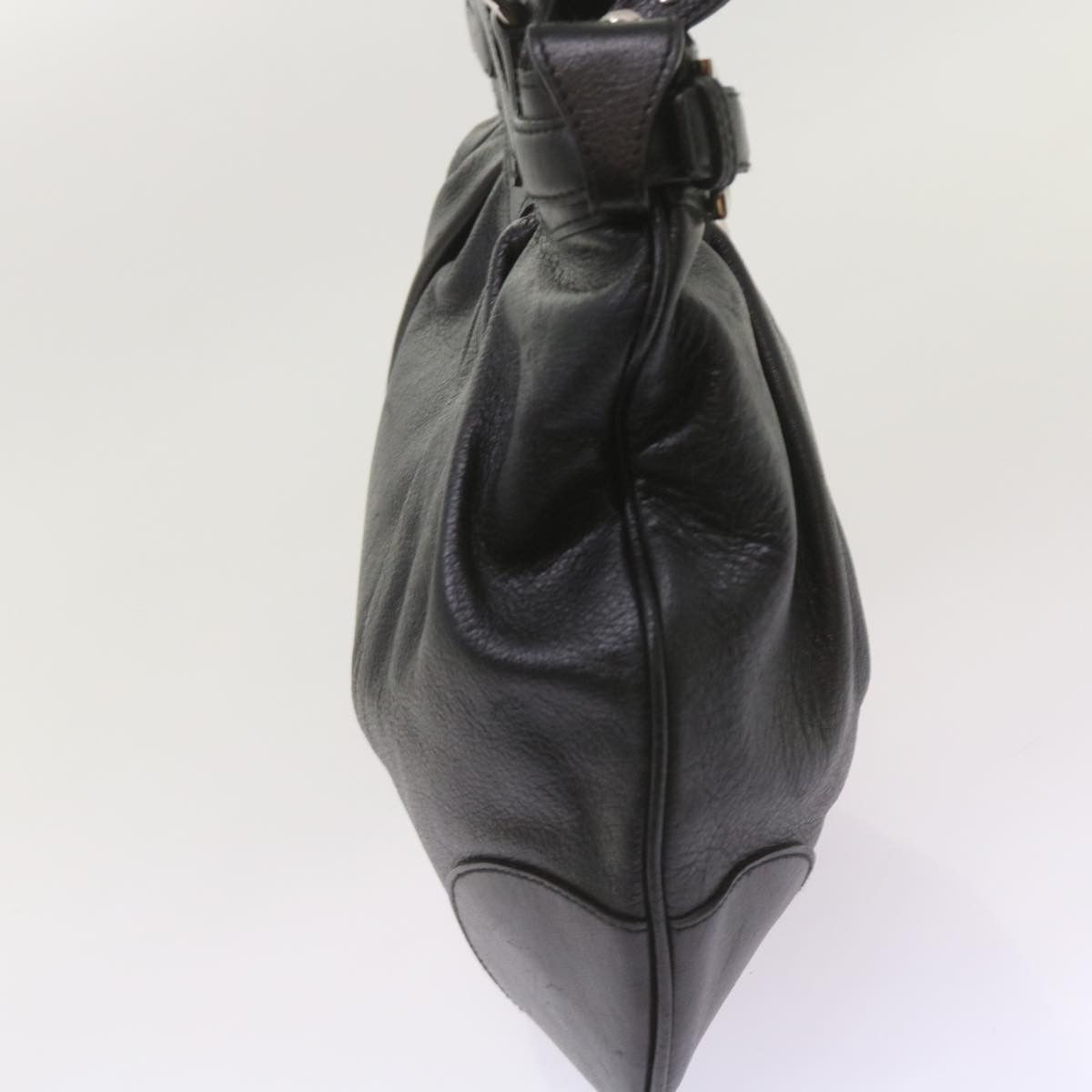 Salvatore Ferragamo Gancio Black Leather Handbag (Pre-Owned) Size ONE SIZE - 9 Thumbnail
