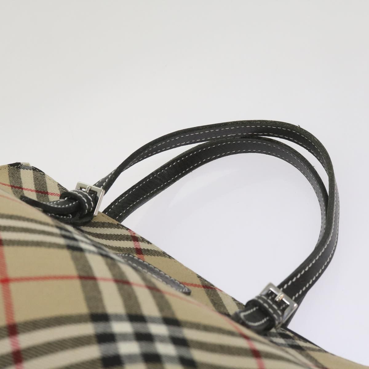Burberry Nova Check Beige Canvas Handbag (Pre-Owned) Size ONE SIZE - 11 Thumbnail