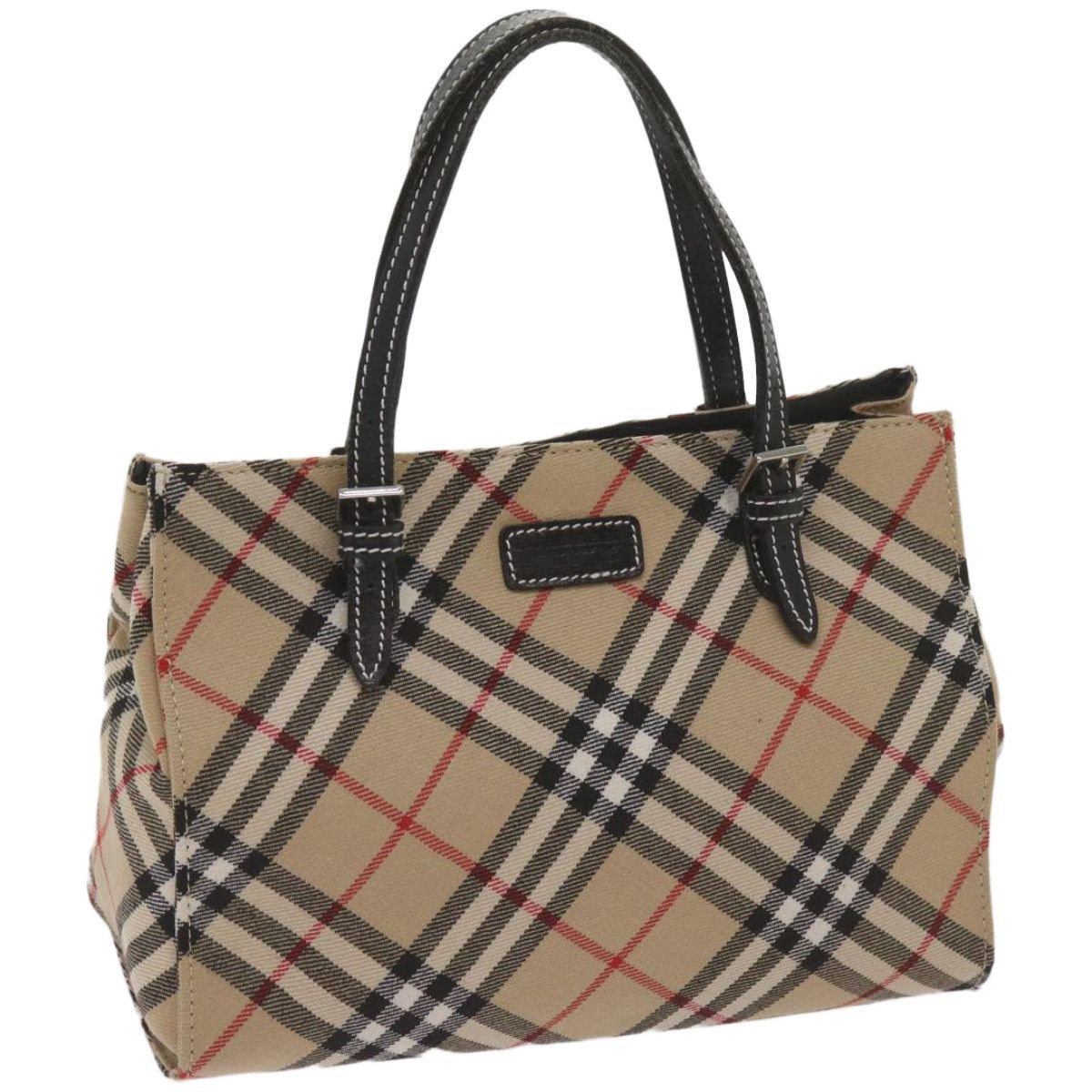 Burberry Nova Check Beige Canvas Handbag (Pre-Owned) Size ONE SIZE - 10 Thumbnail