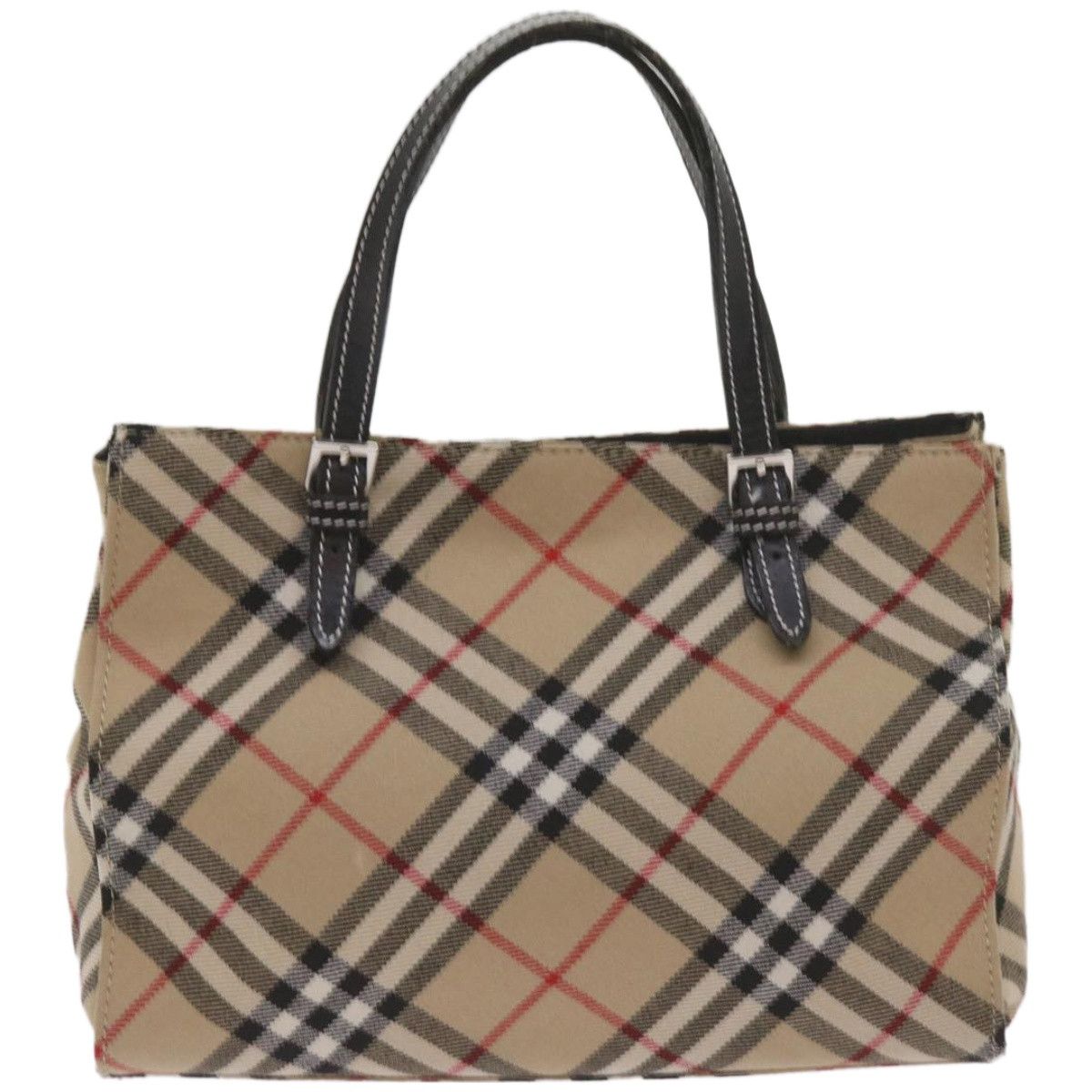 Burberry Nova Check Beige Canvas Handbag (Pre-Owned) Size ONE SIZE - 2 Thumbnail