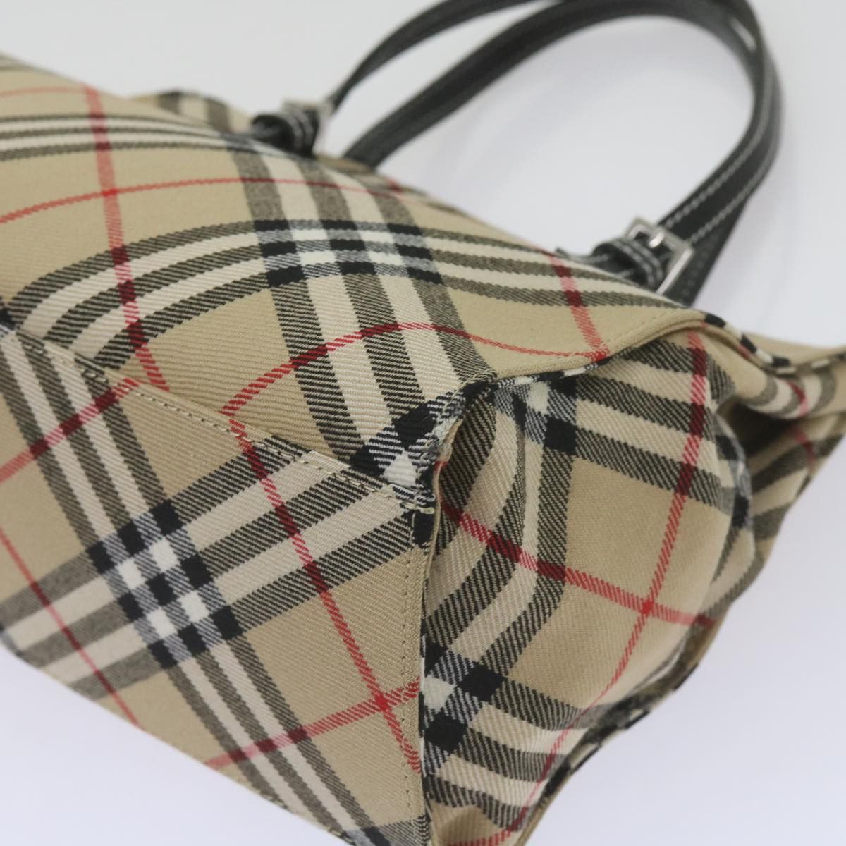 Burberry Nova Check Beige Canvas Handbag (Pre-Owned) Size ONE SIZE - 12 Thumbnail